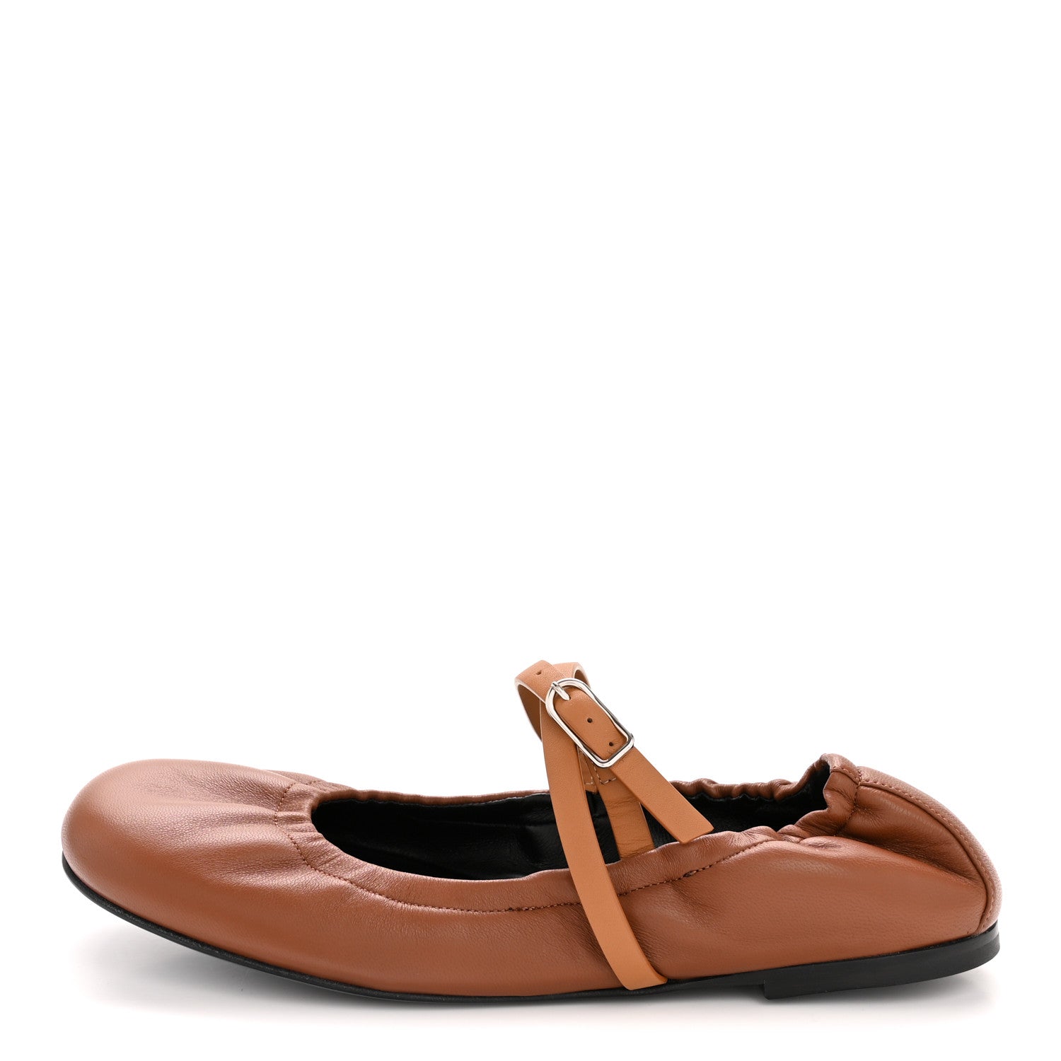 Nappa Calfskin Jolly Ballerina Flats 38 Gold Naturel