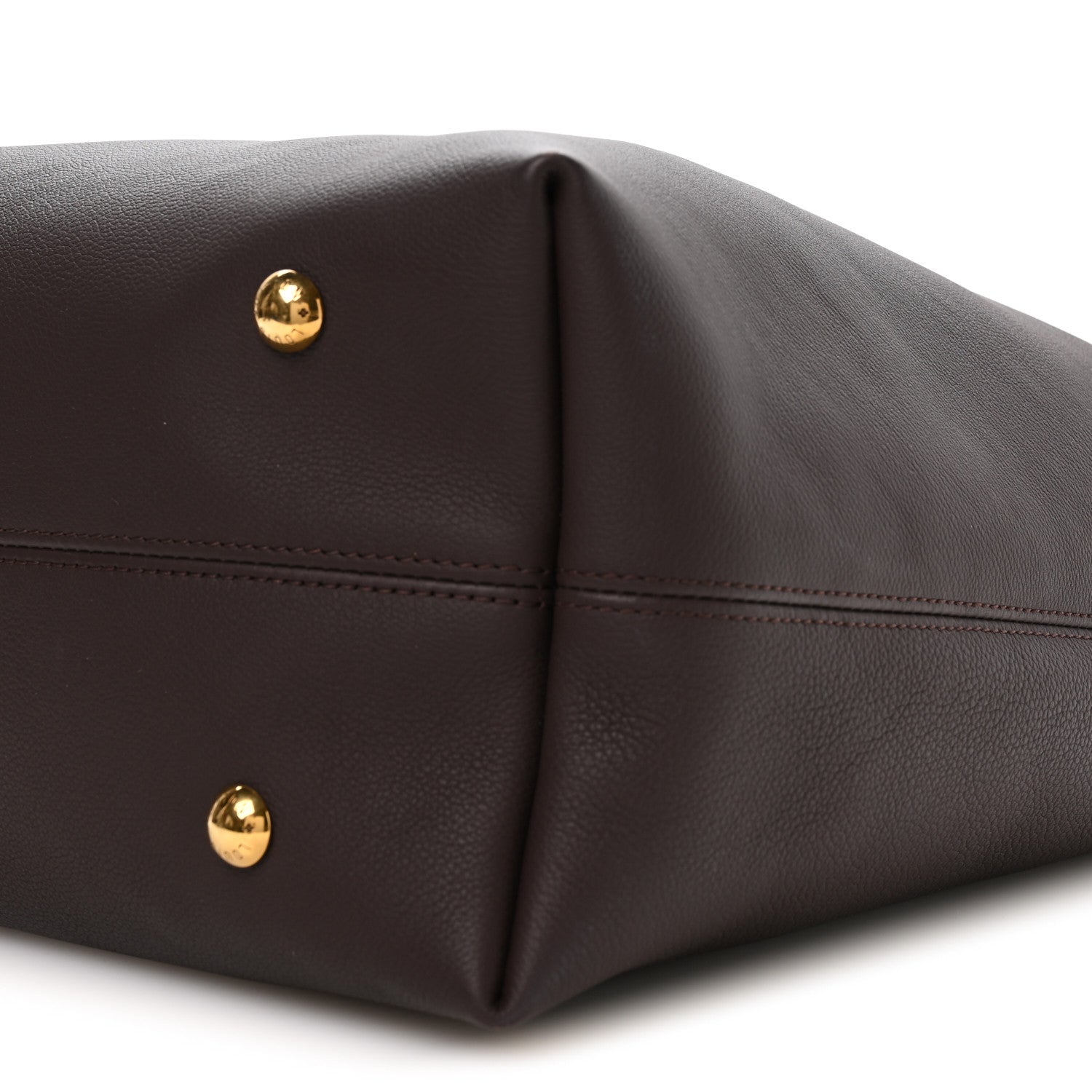 Grained Calfskin Low Key Hobo MM Chocolate