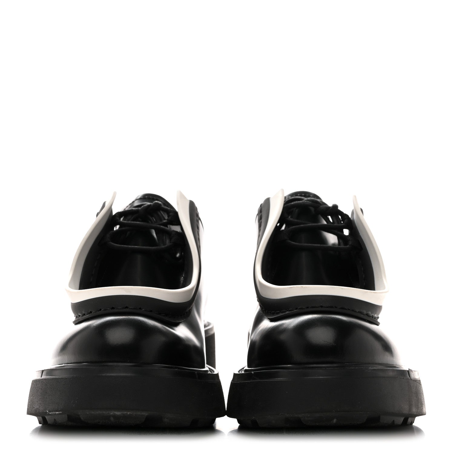 Spazzolato Rois Monolith 55mm Derby Loafers 36.5 Black White