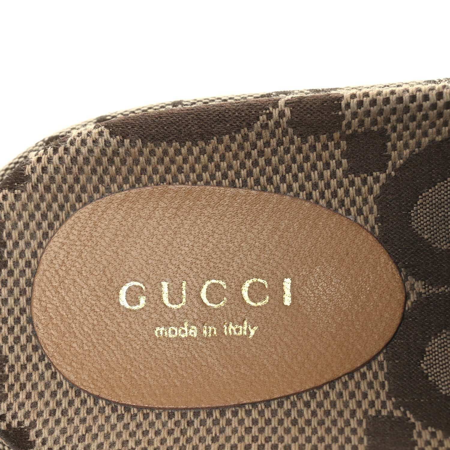 Monogram Maxi GG Angelina Platform 55mm Slide Sandals 37 Camel Ebony