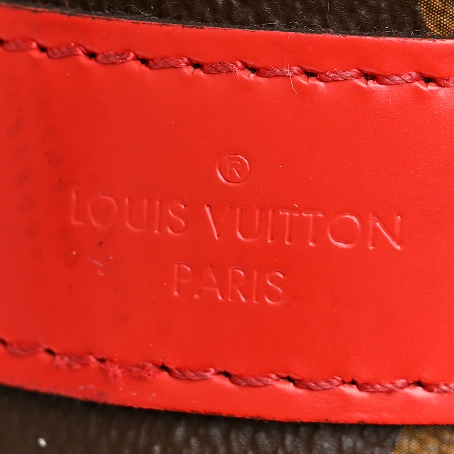 Calfskin Monogram Keepall Bandouliere 50 Coquelicot