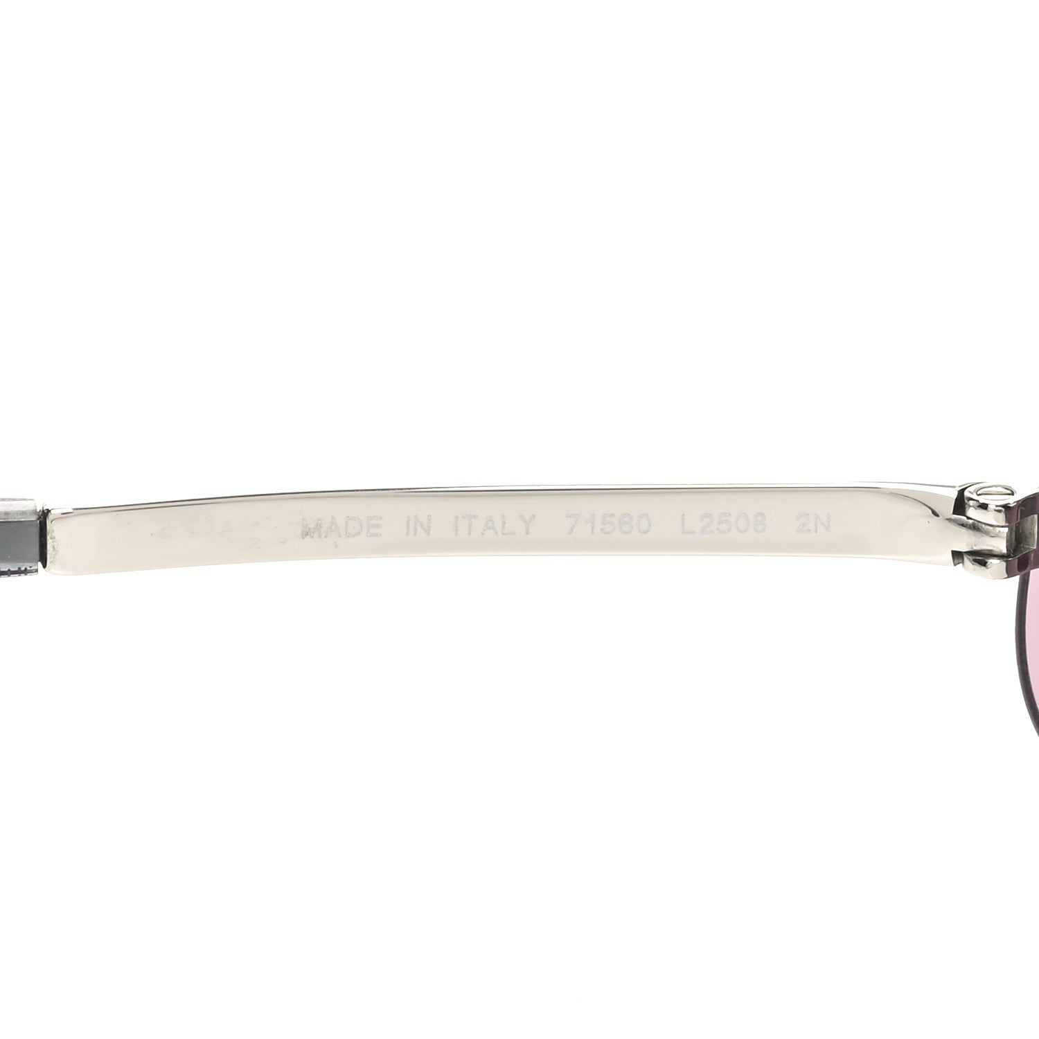 Metal Crystal CC Oval Sunglasses 71560 Silver