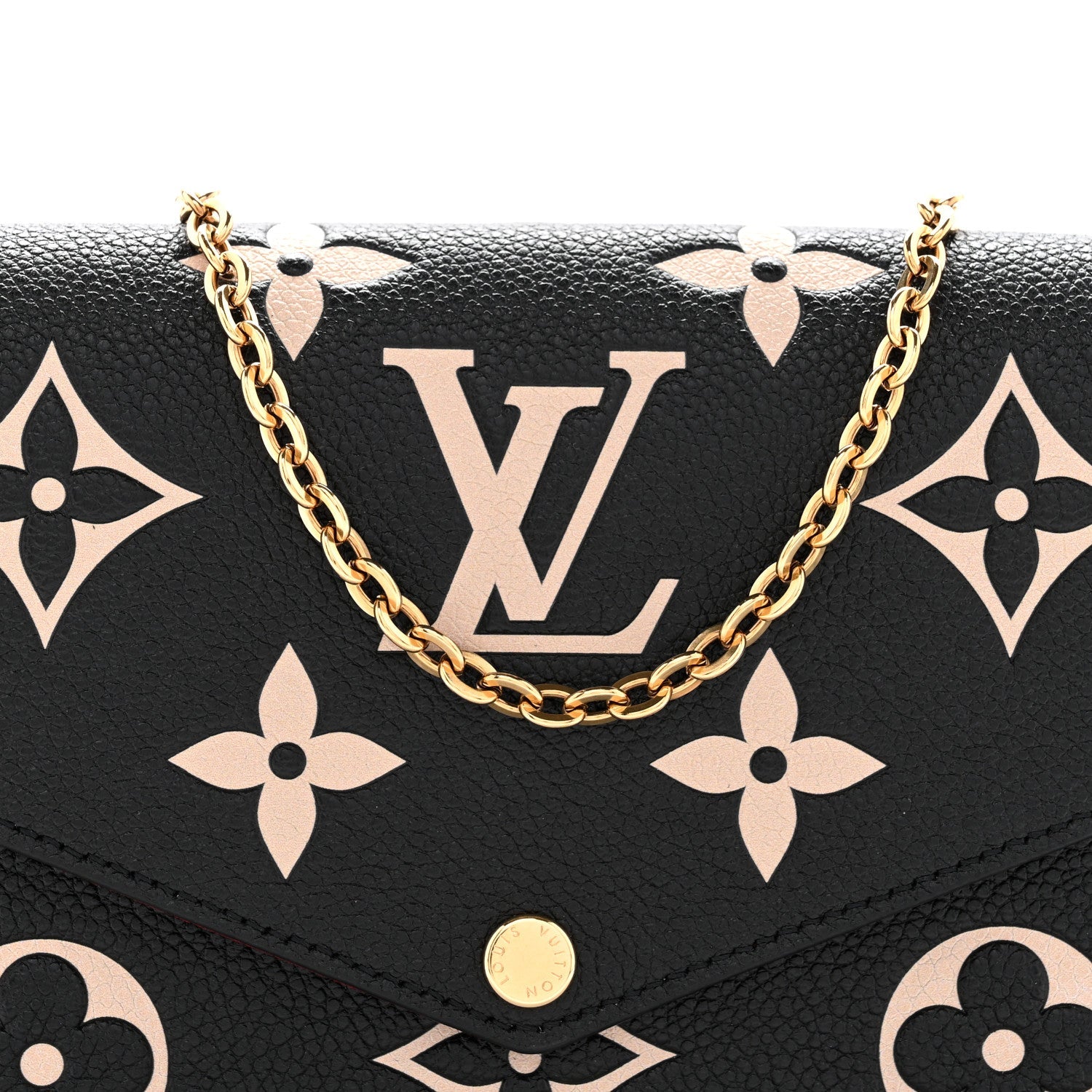 Empreinte Monogram Giant Felicie Pochette Black Beige