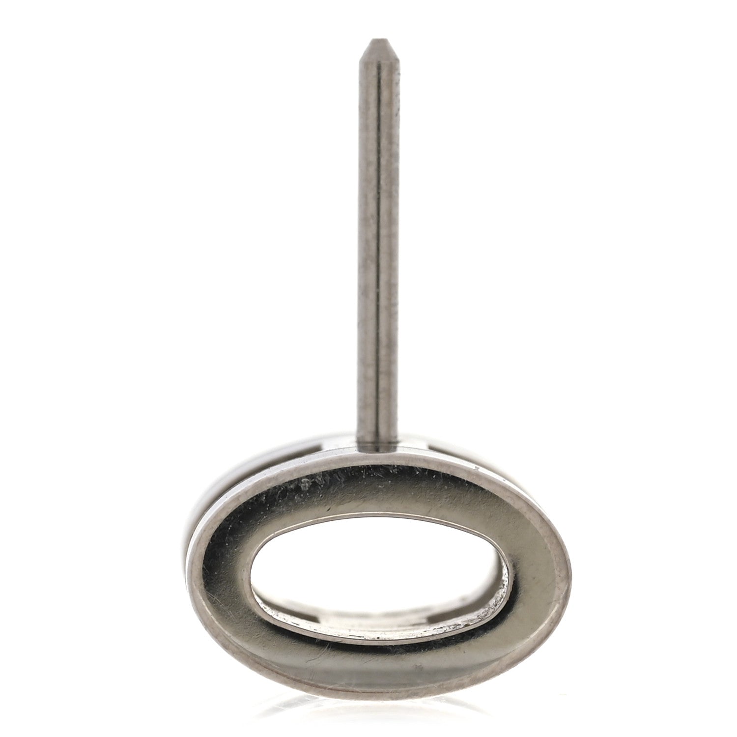 Palladium Lacquered Mini Pop H Earrings Black