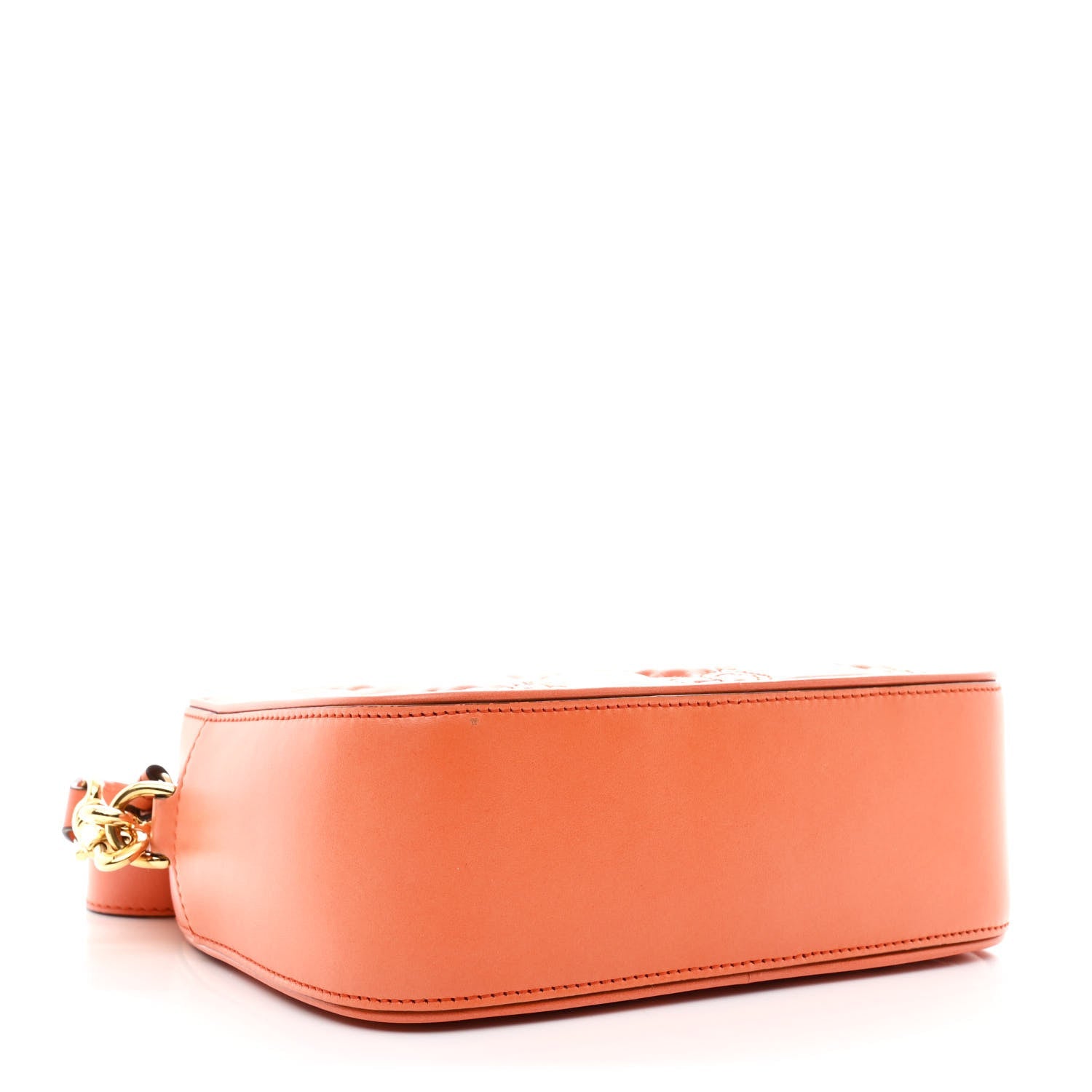 Calfskin GG Matelasse Shoulder Bag Spring Orange Natural