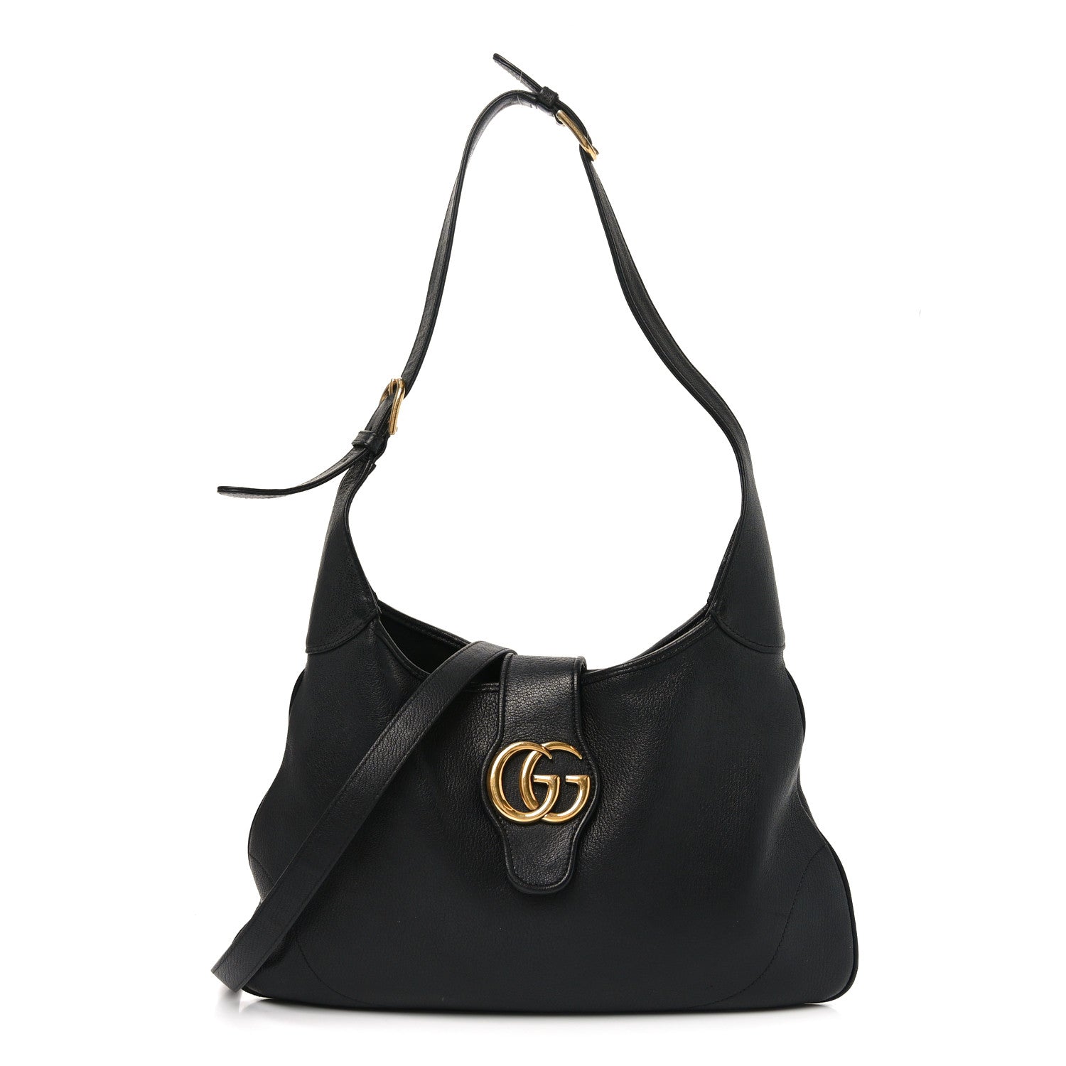 Goatskin Medium Aphrodite Shoulder Bag Black