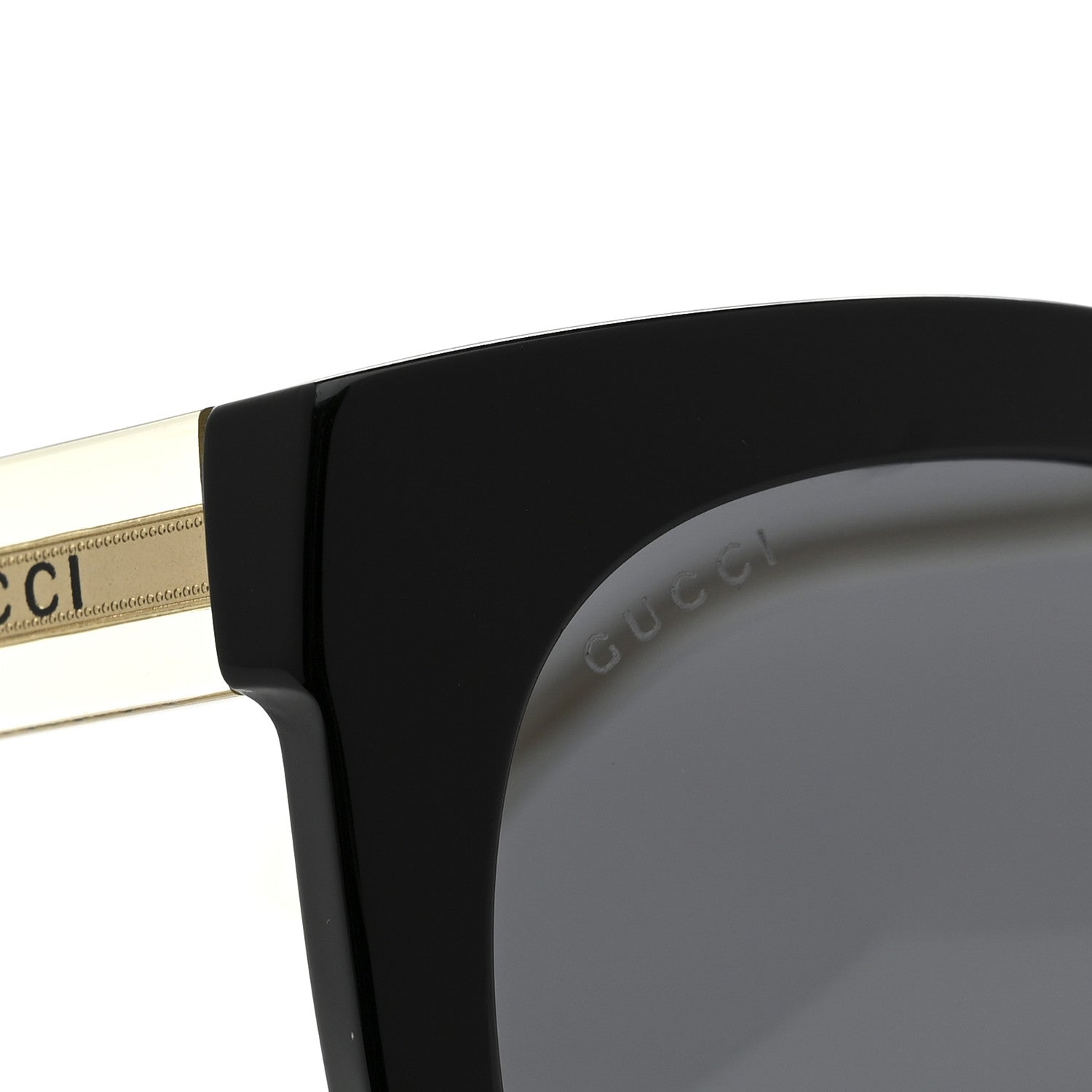 Acetate Crystal Sunglasses GG0564S Black Grey