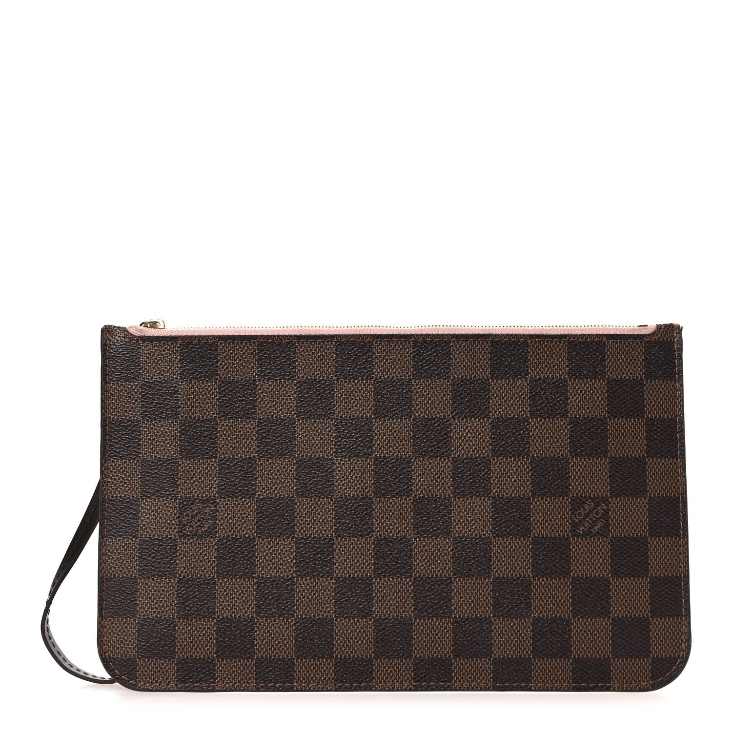 Damier Ebene Neverfull MM GM Pochette Rose Ballerine