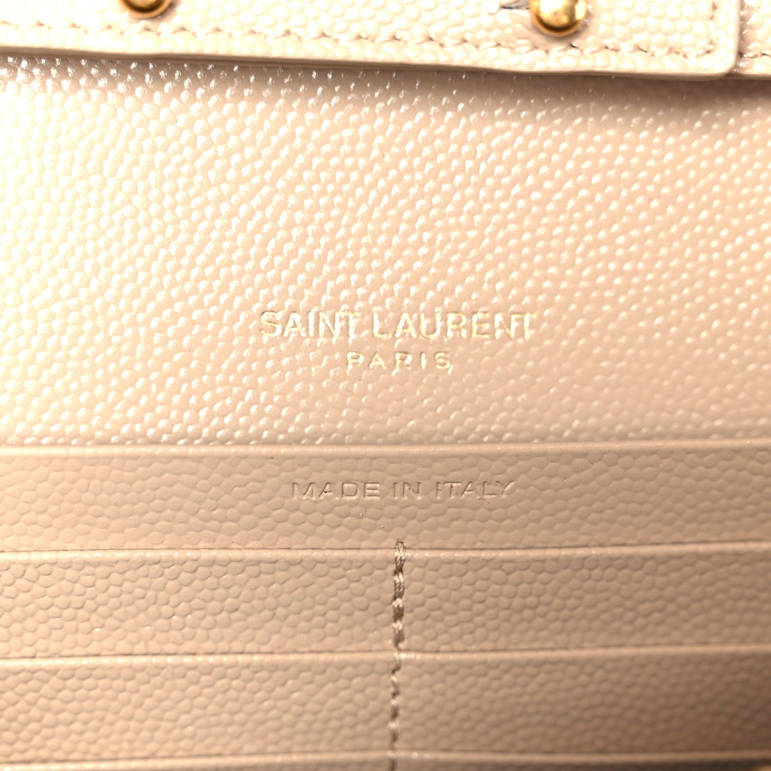 Grain De Poudre Mixed Matelasse Triquilt Monogram Chain Wallet Dark Beige