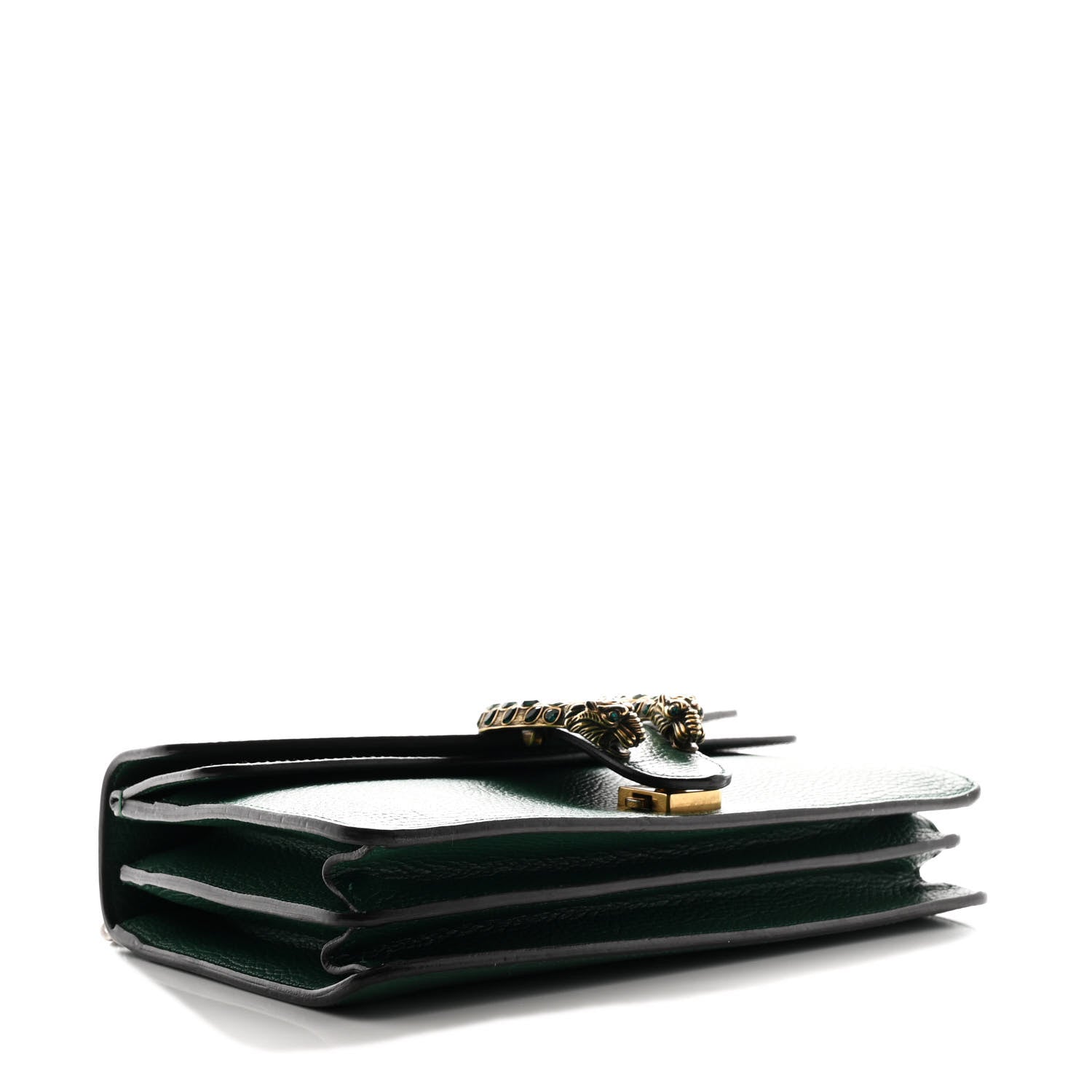 Pebbled Calfskin Small Dionysus Shoulder Bag Emerald