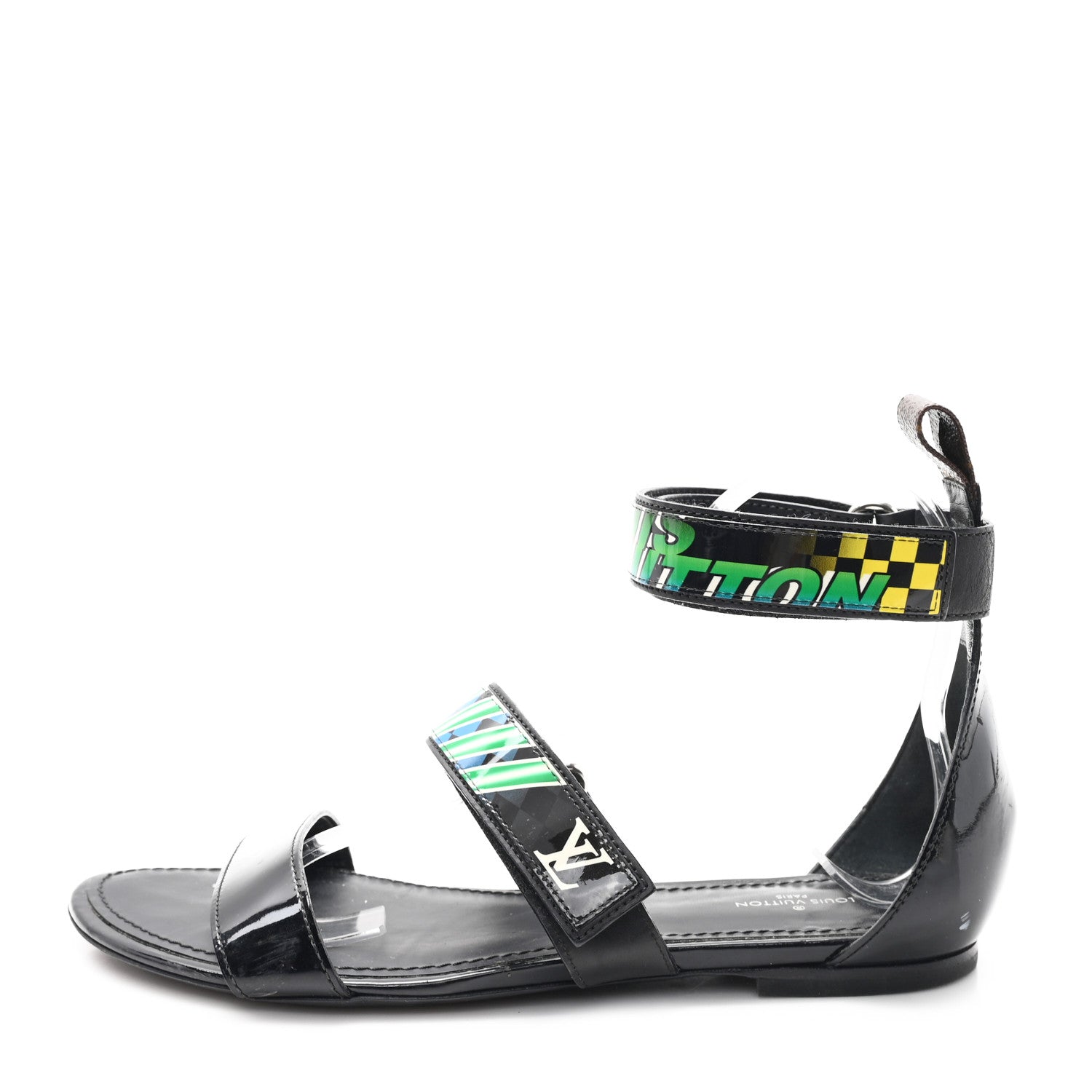 Patent Deep Sea Sandals 38 Black