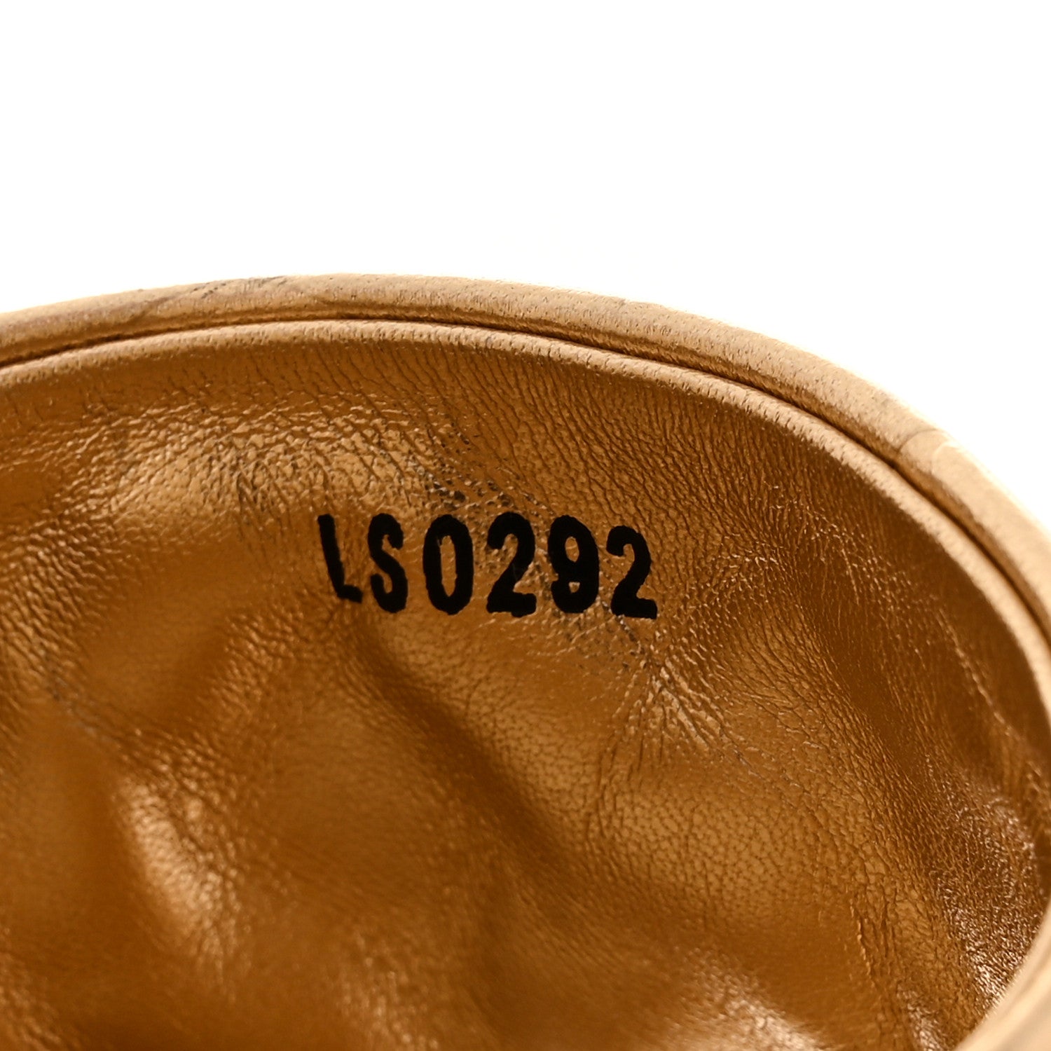 Metallic Lambskin Embossed Monogram Revival High Heel Mules 36.5 Gold
