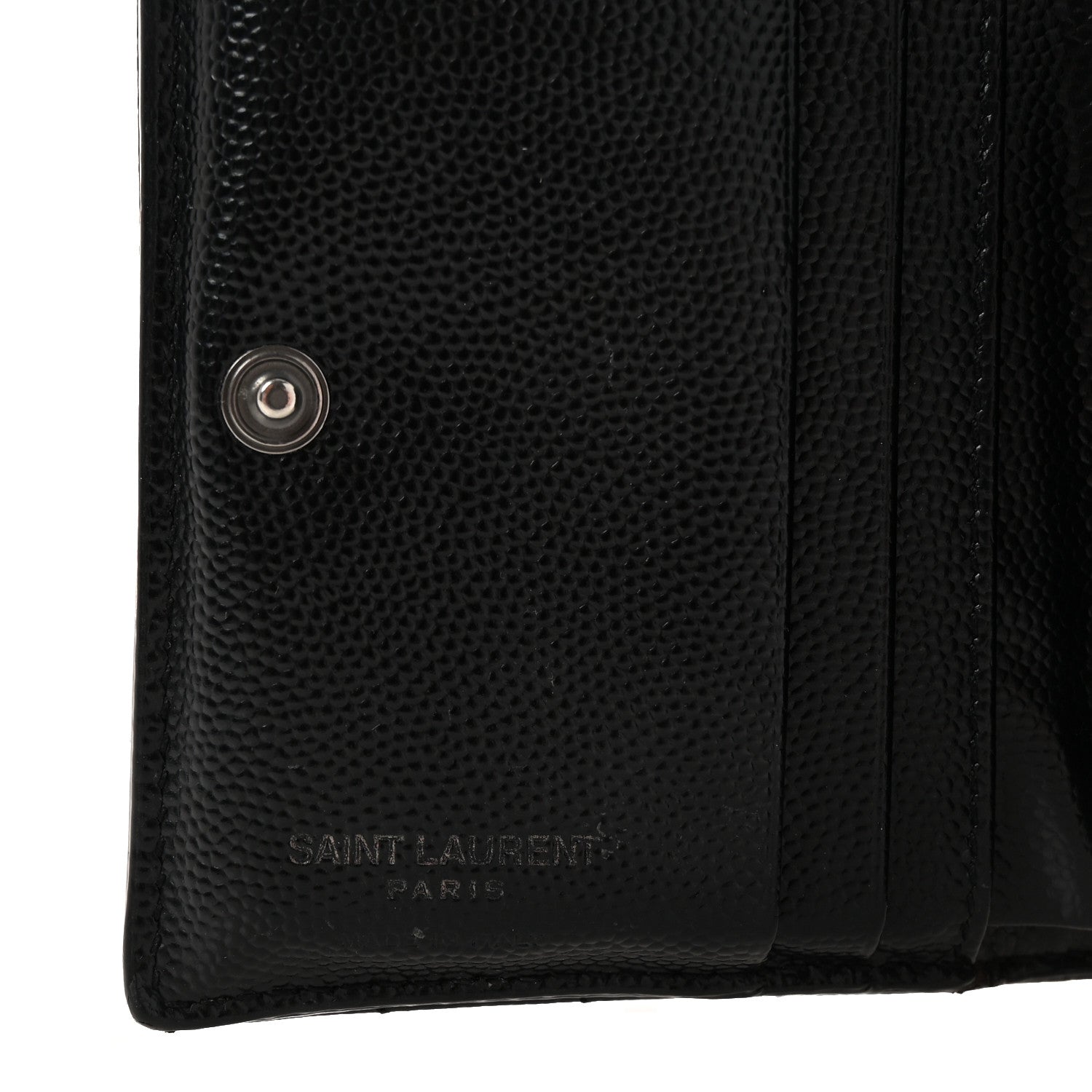 Grain De Poudre Matelasse Chevron Monogram Zipped Card Case Black