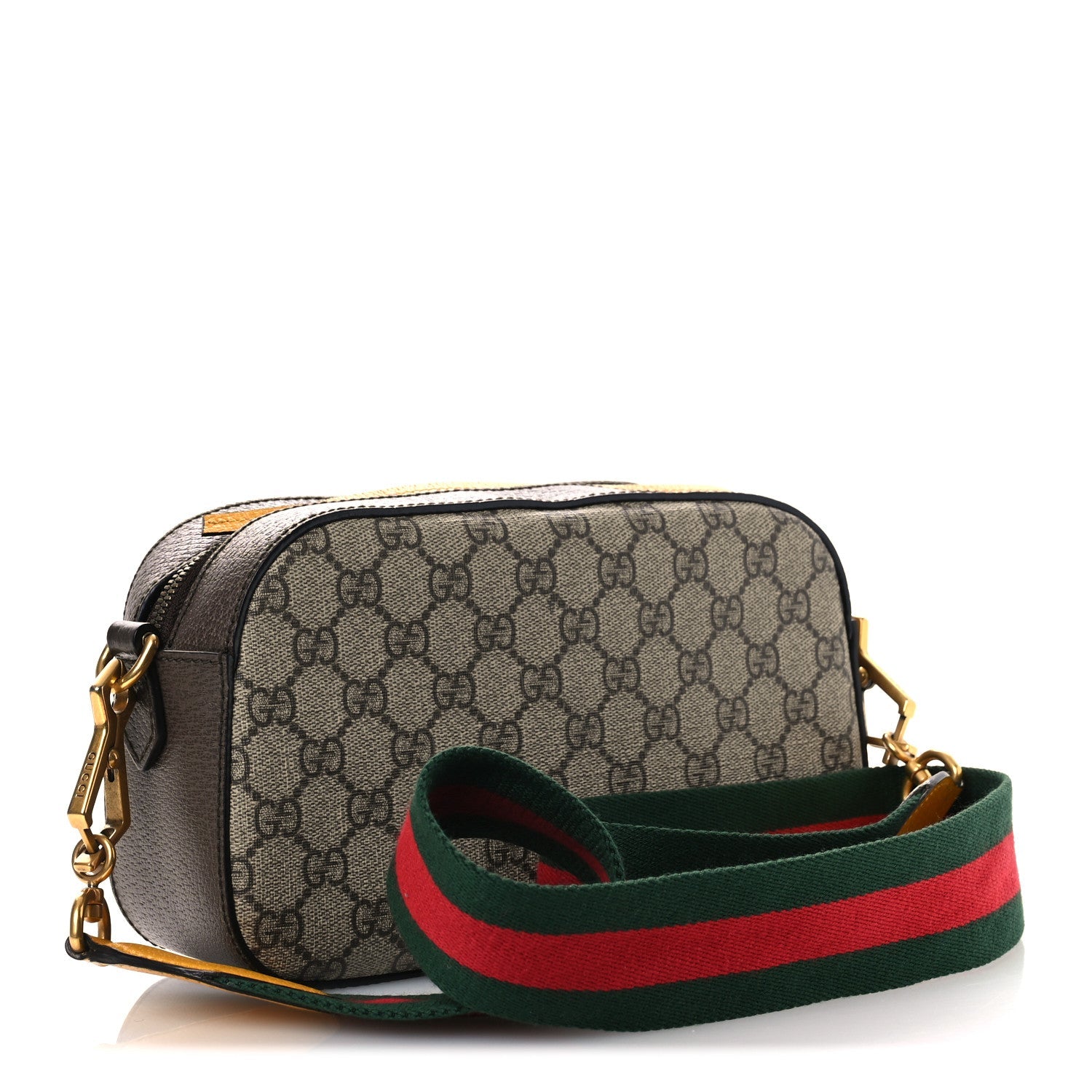 GG Supreme Monogram Web Neo Vintage Shoulder Bag Beige New Acero Crop