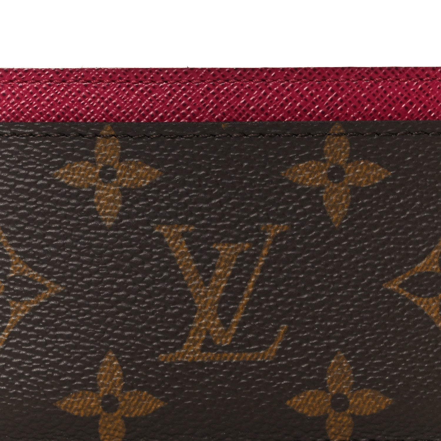 Monogram Card Holder Fuchsia