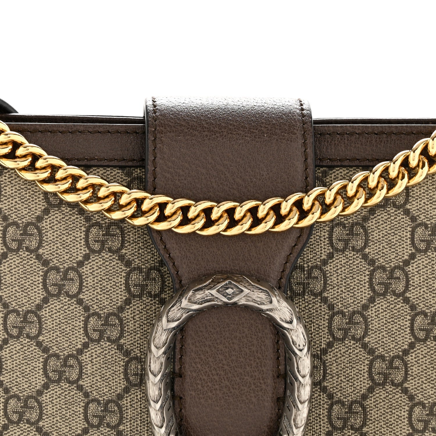 GG Supreme Monogram Medium Dionysus Bucket Bag Beige New Acero