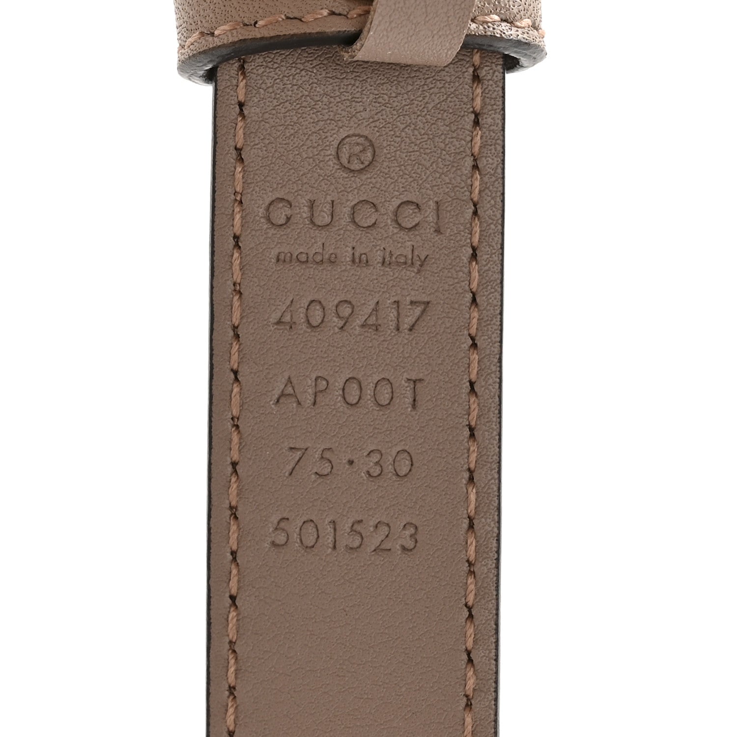 Calfskin Double G 20mm Belt 75 30 Porcelain Rose