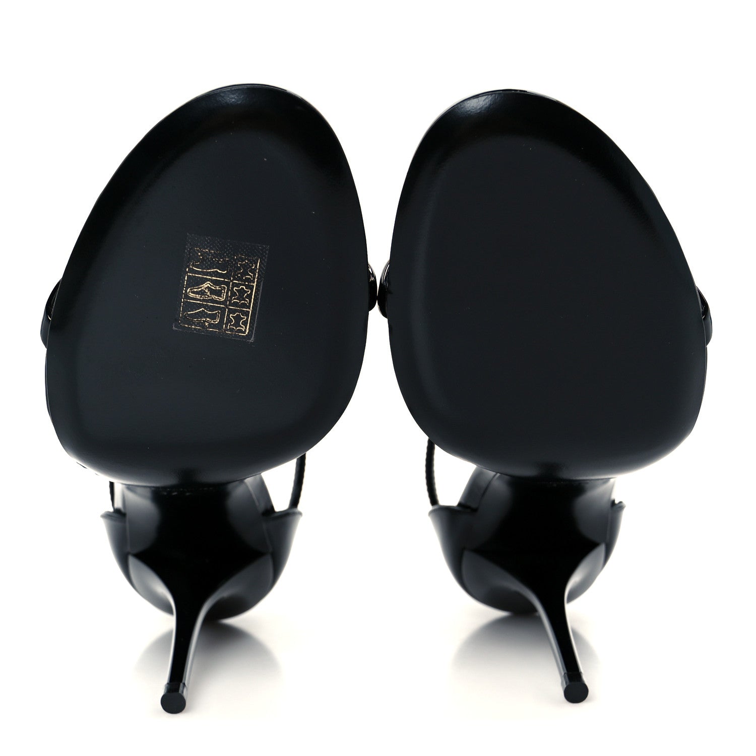 Vernice Chiffon Cassandra 100 Ankle Strap Sandals 37.5 Black