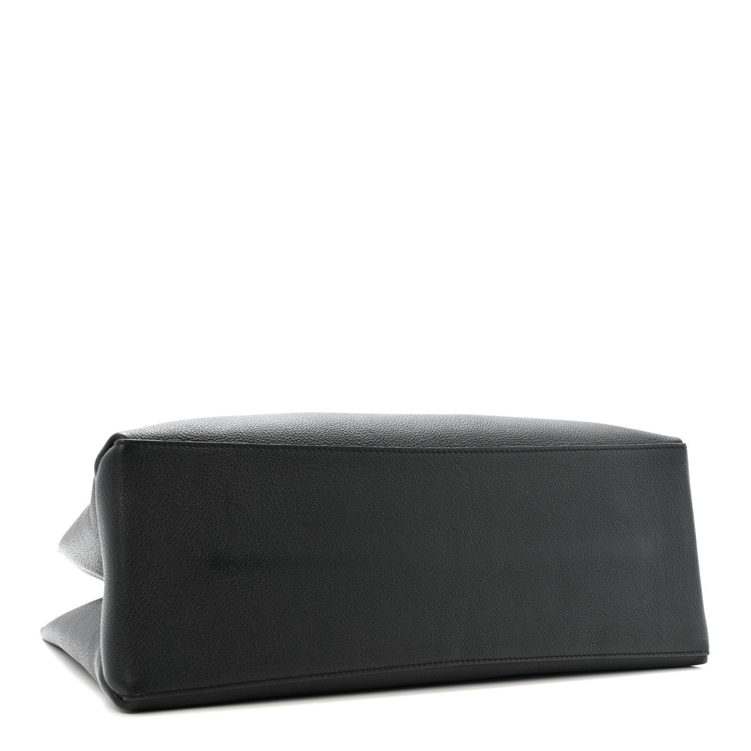 Grained Calfskin Lockme Shopper Black