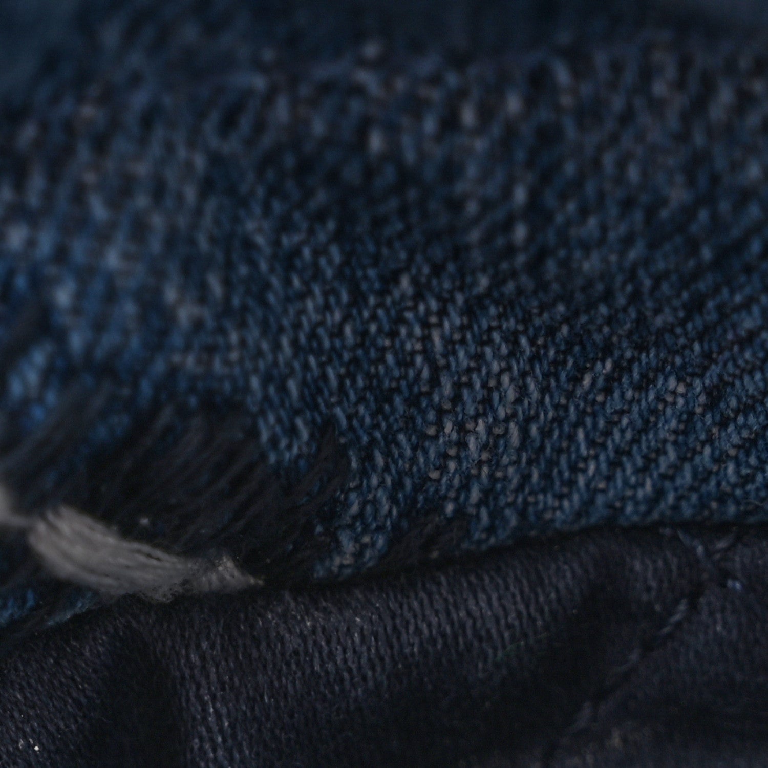 Denim Stitched Quilted Mini Chanel 22 Blue