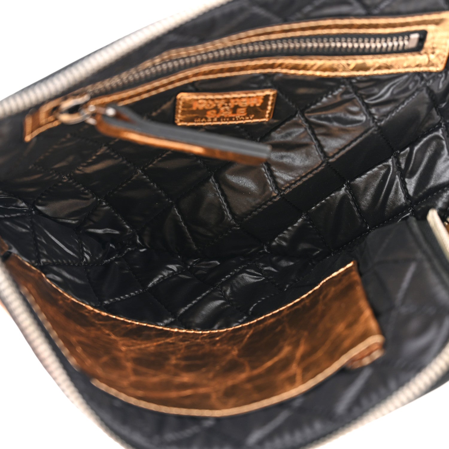 Metallic Lambskin Small Feminine Pouch Clutch Gold