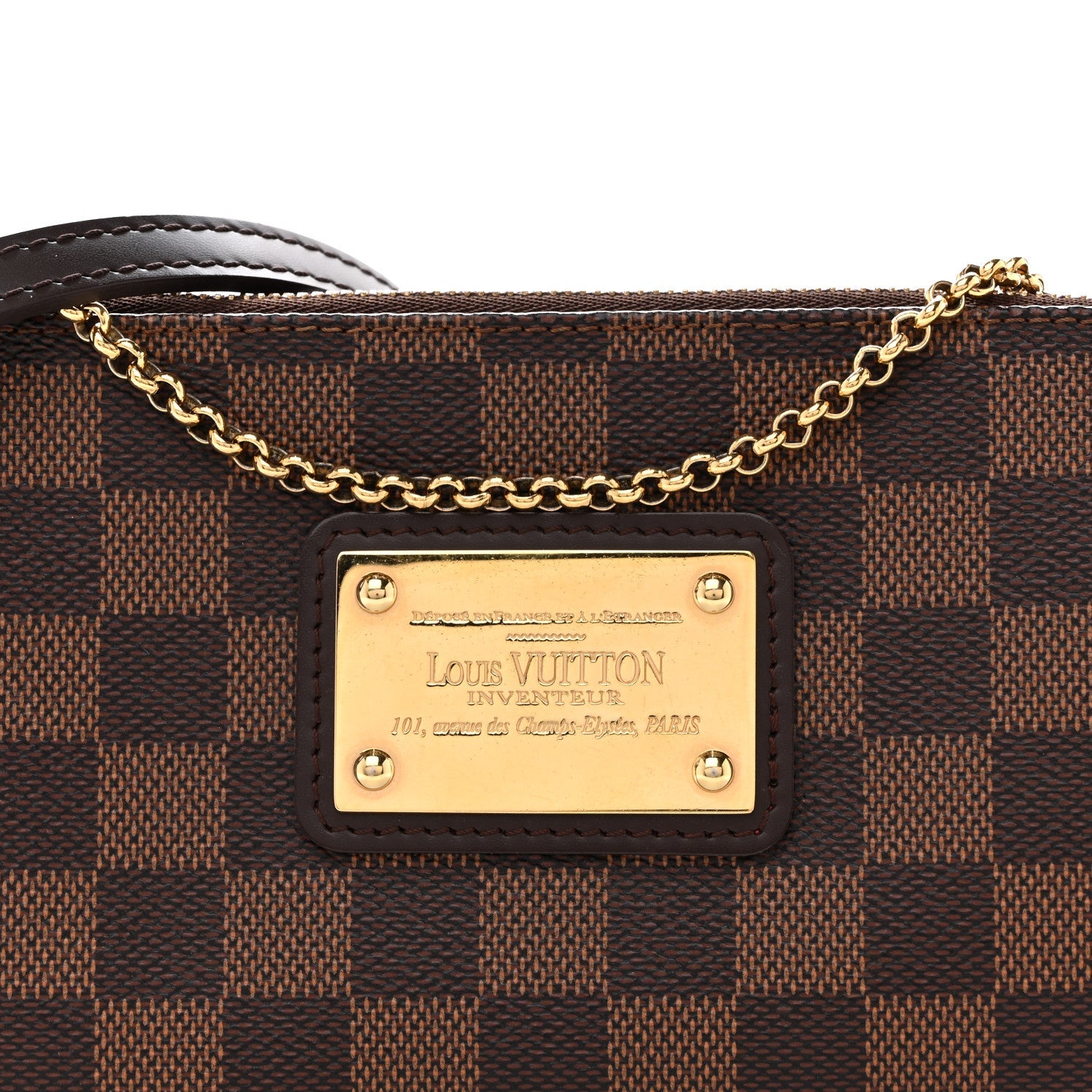 Damier Ebene Eva Clutch