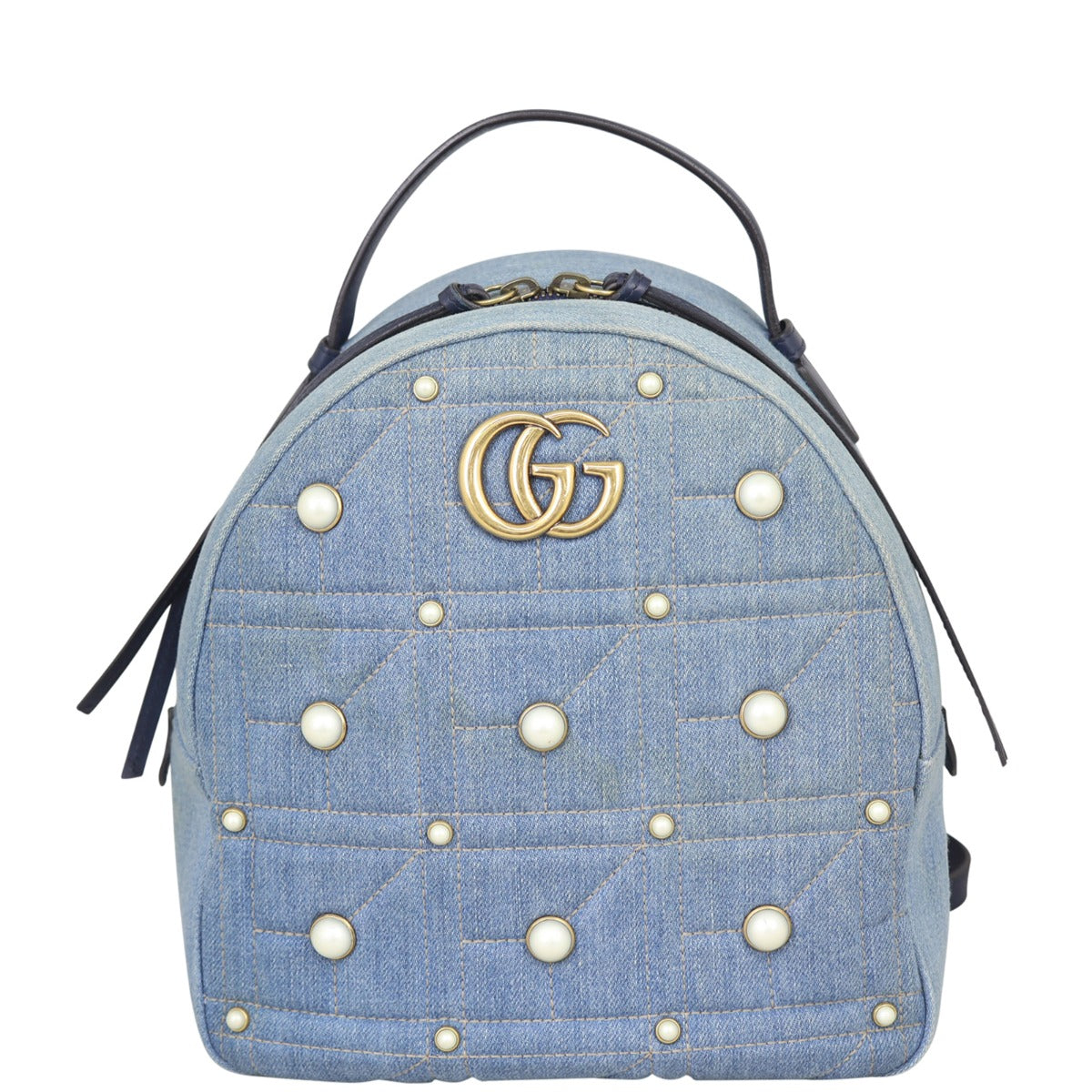 Gucci GG Marmont Denim Backpack