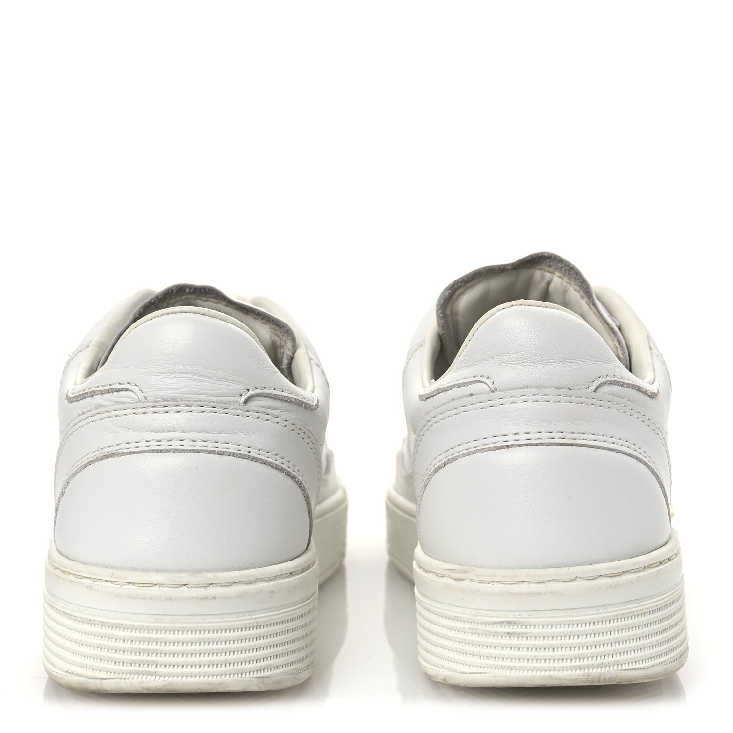Calfskin Womens CC Sneakers 36.5 White