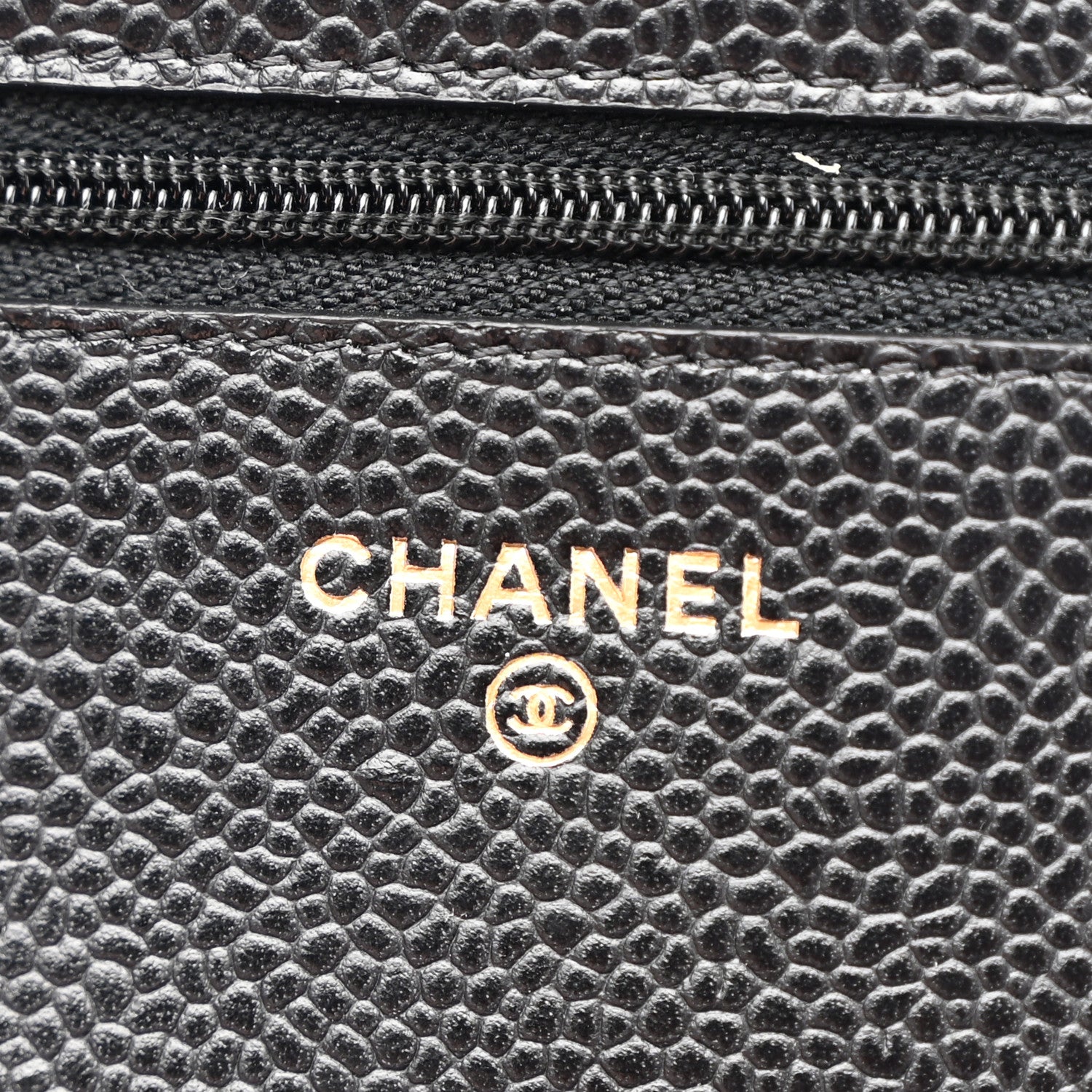 Lambskin Quilted Wallet On Chain WOC Black
