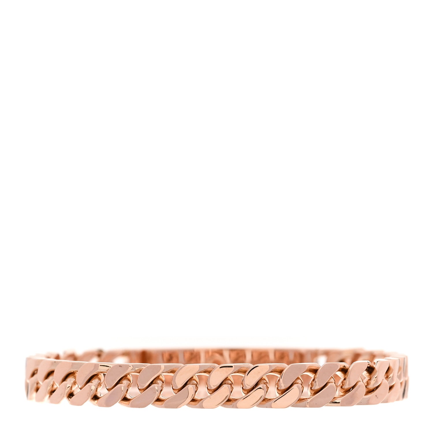 18K Rose Gold Diamond PM Kelly Gourmette Bracelet SH