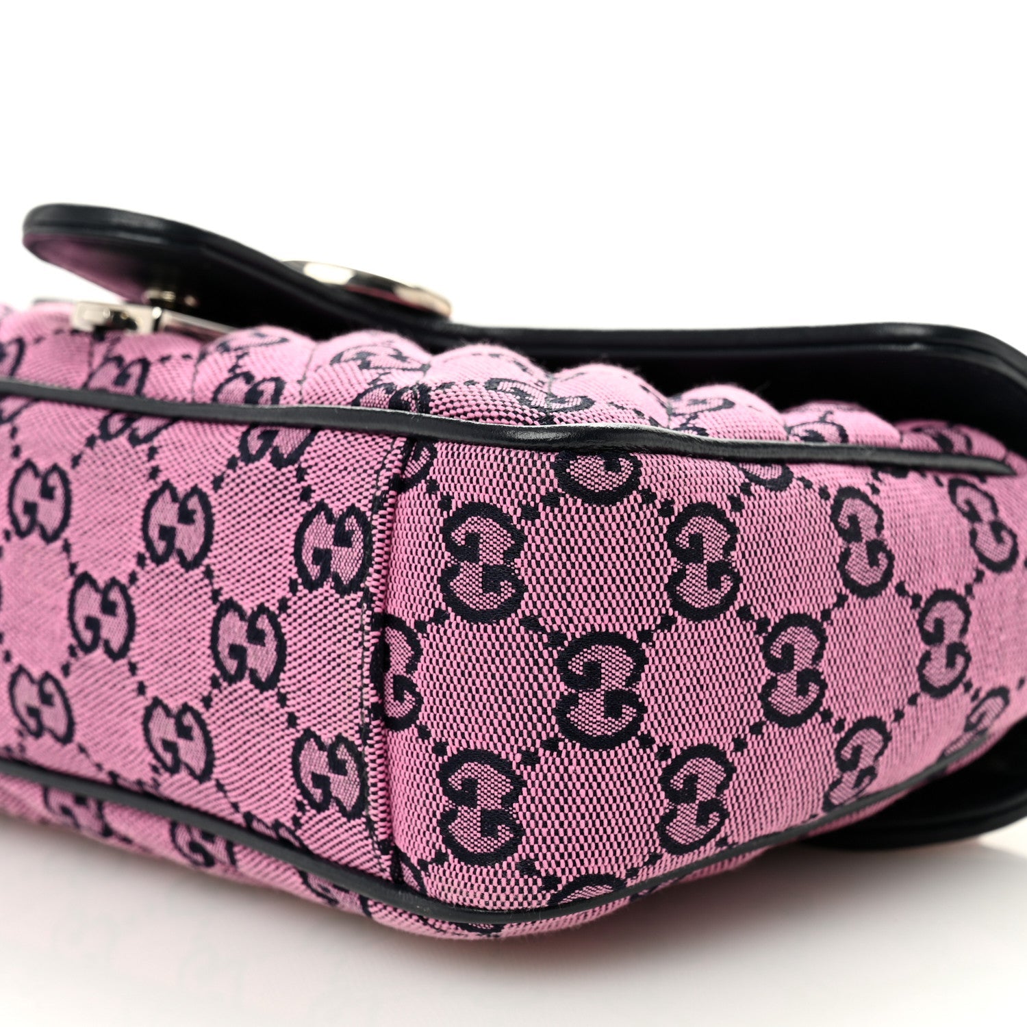 Monogram Multicolor Matelasse Diagonal Small GG Marmont Shoulder Bag Pink Blue