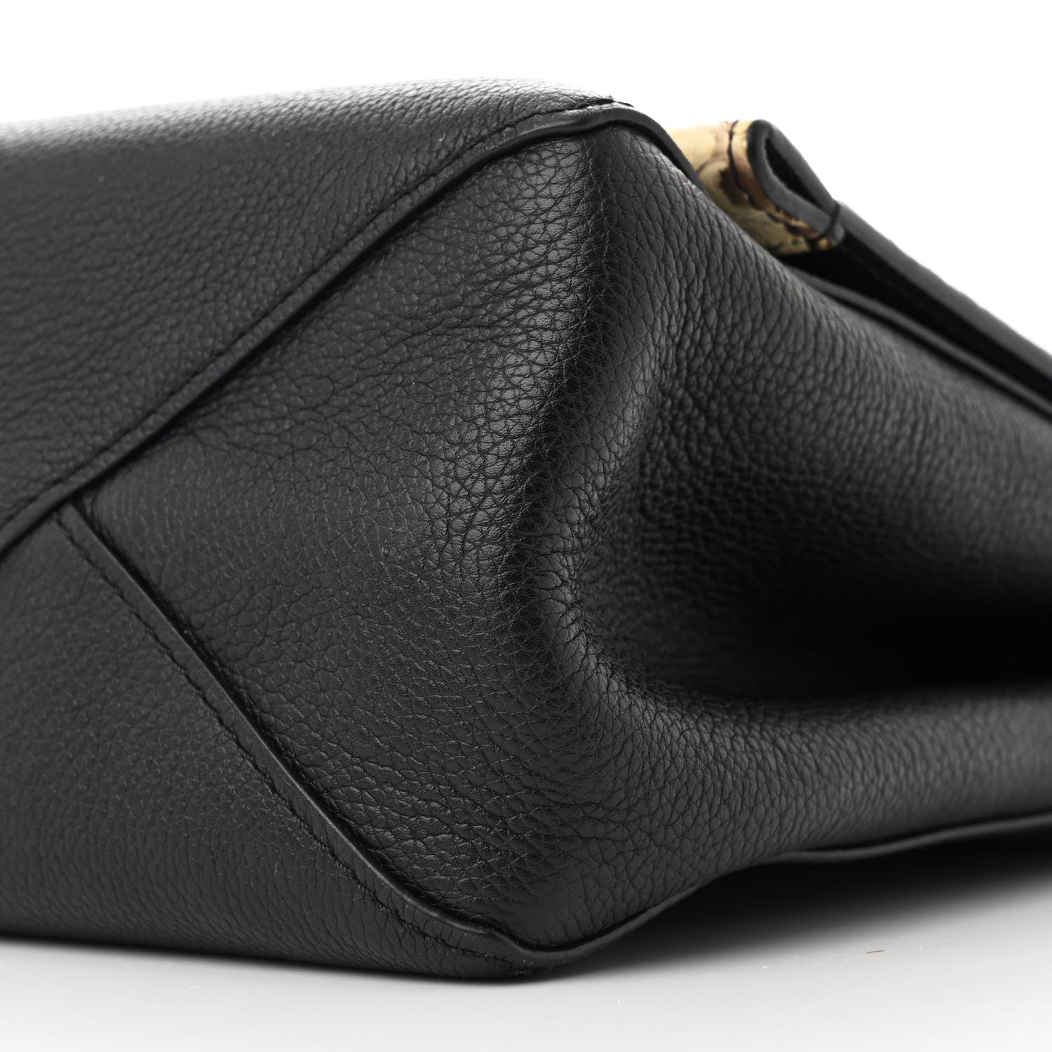 Snakeskin Lockme II Top Handle Black