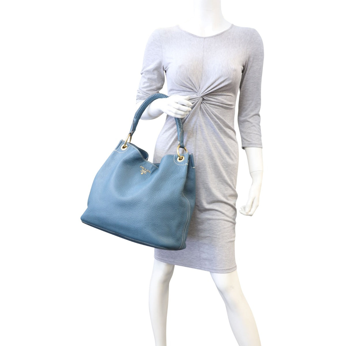 Prada Vitello Daino Hobo