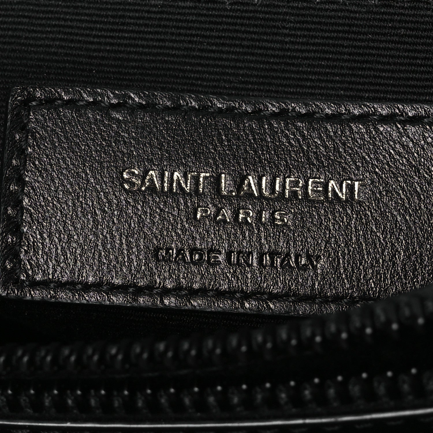 Calfskin Y Quilted Monogram Monochrome Medium Loulou Chain Satchel Black