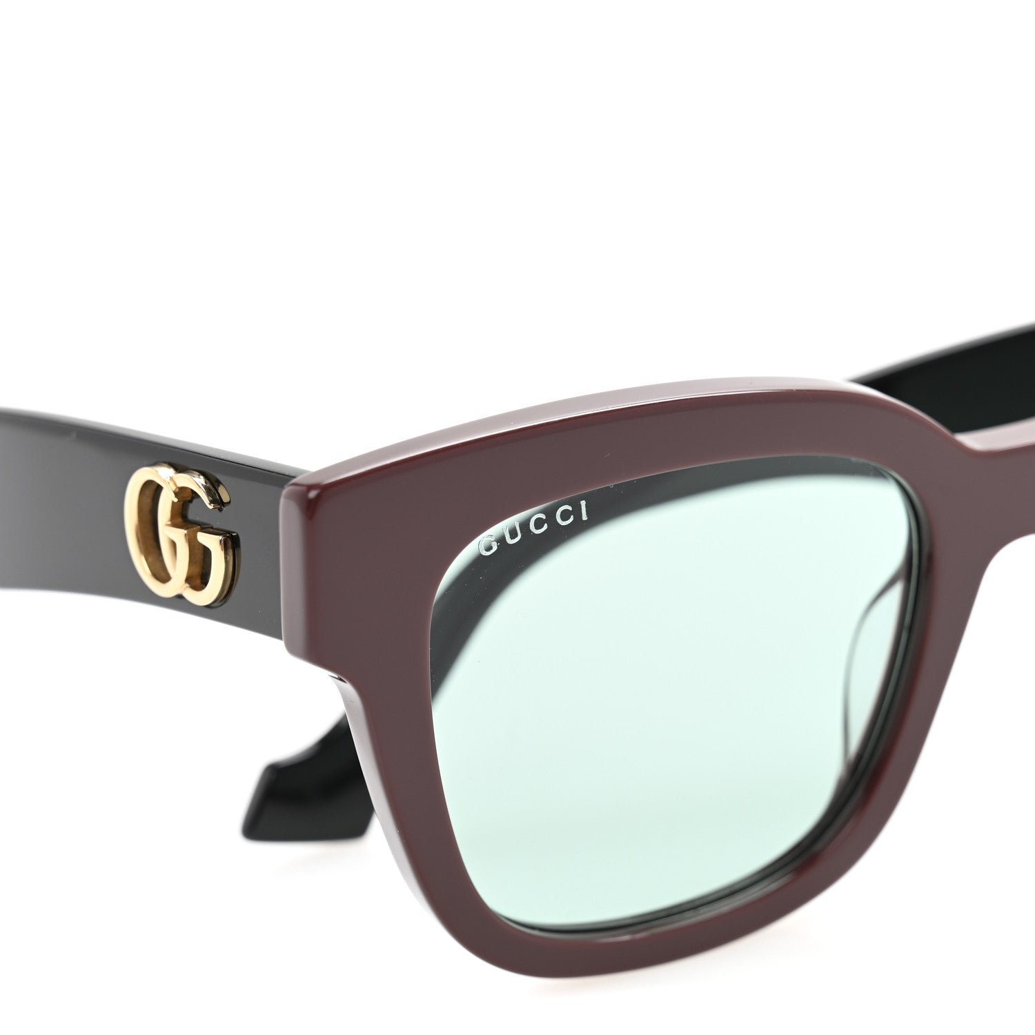 Rectangle 52mm Frame Sunglasses GG0998S Burgundy