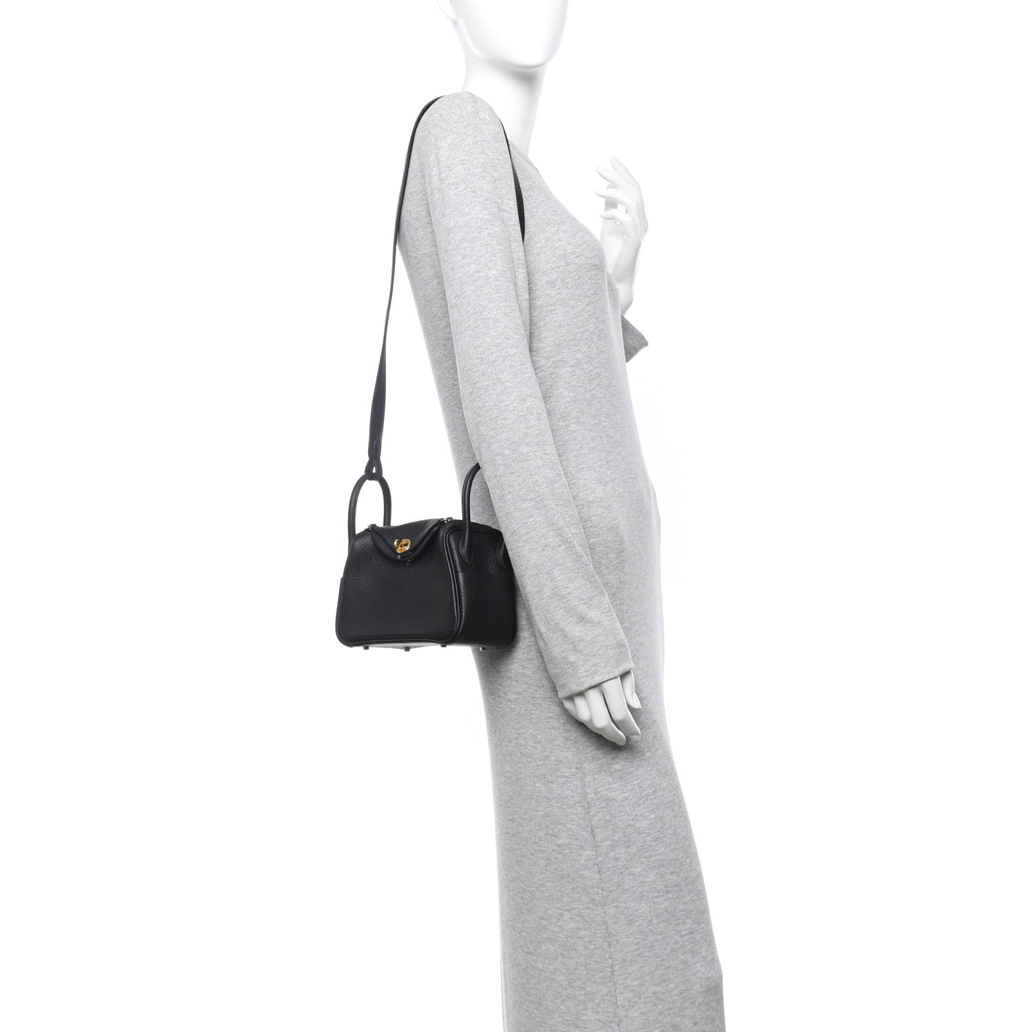Taurillon Clemence Mini Lindy 20 Black