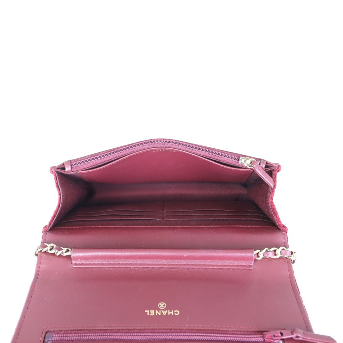 Chanel Pearl Crush Velvet Wallet on Chain