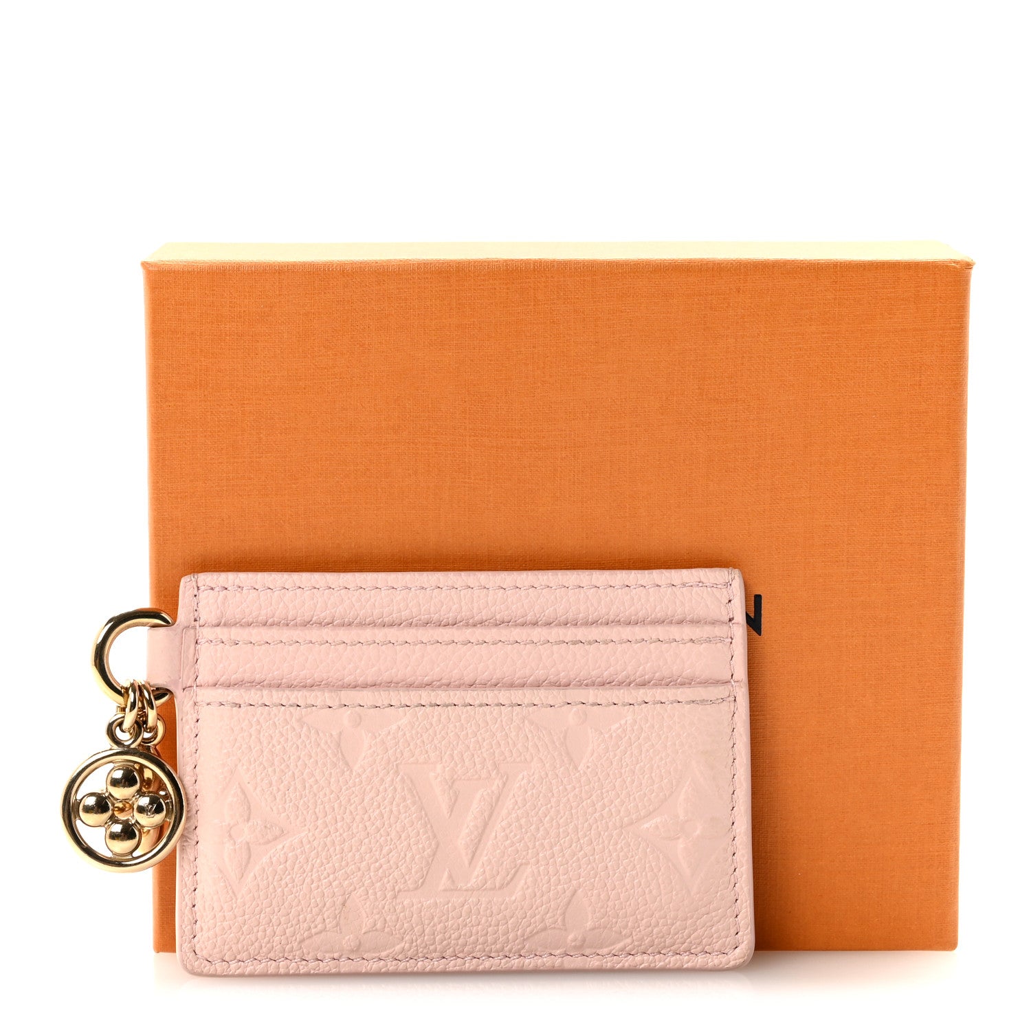 Empreinte Monogram LV Charms Card Holder Pink Opale