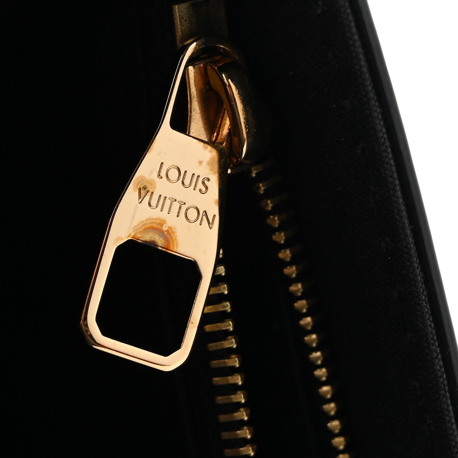 Patent Louise Clutch Black