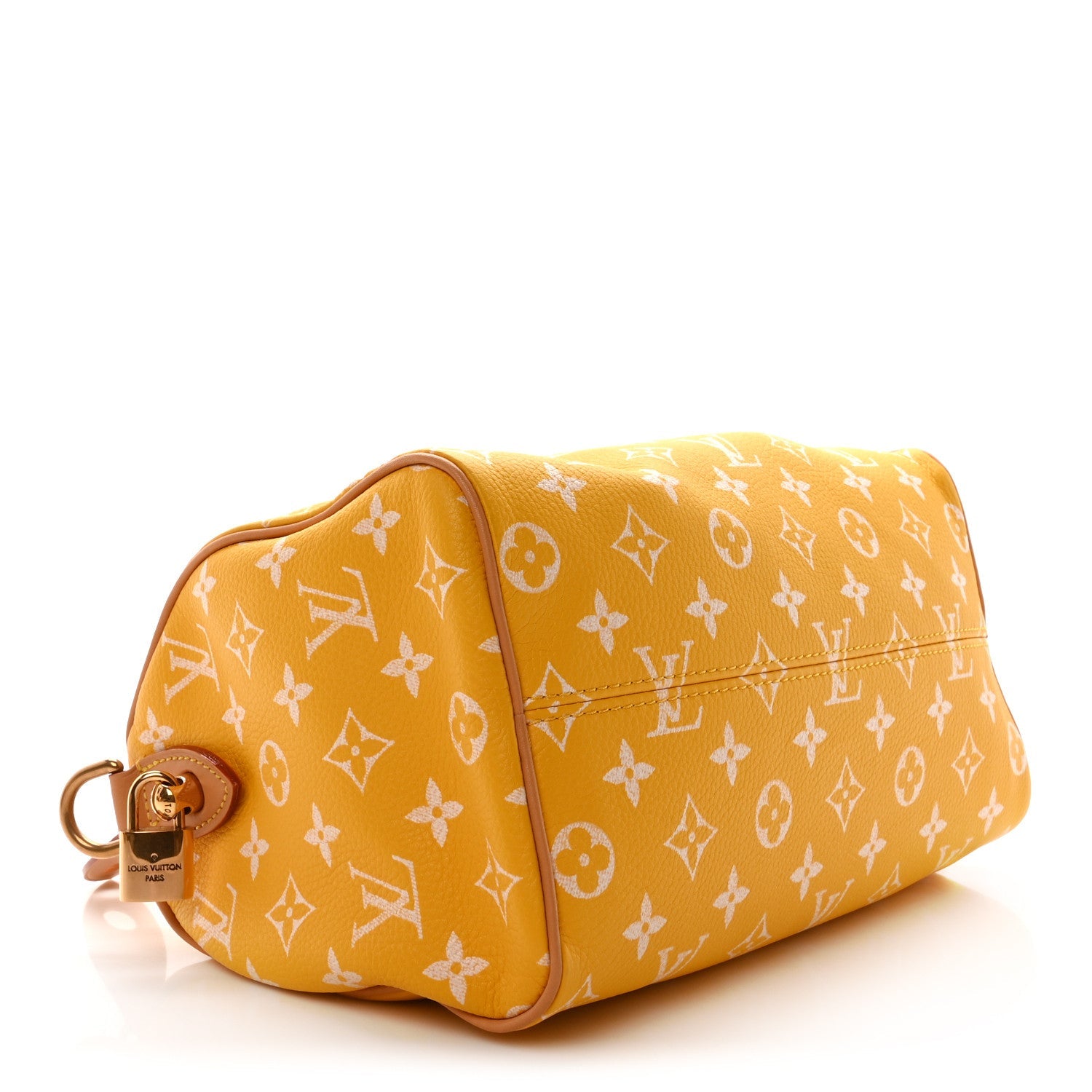 Calfskin Monogram Speedy P9 Bandouliere 25 Jaune Mat