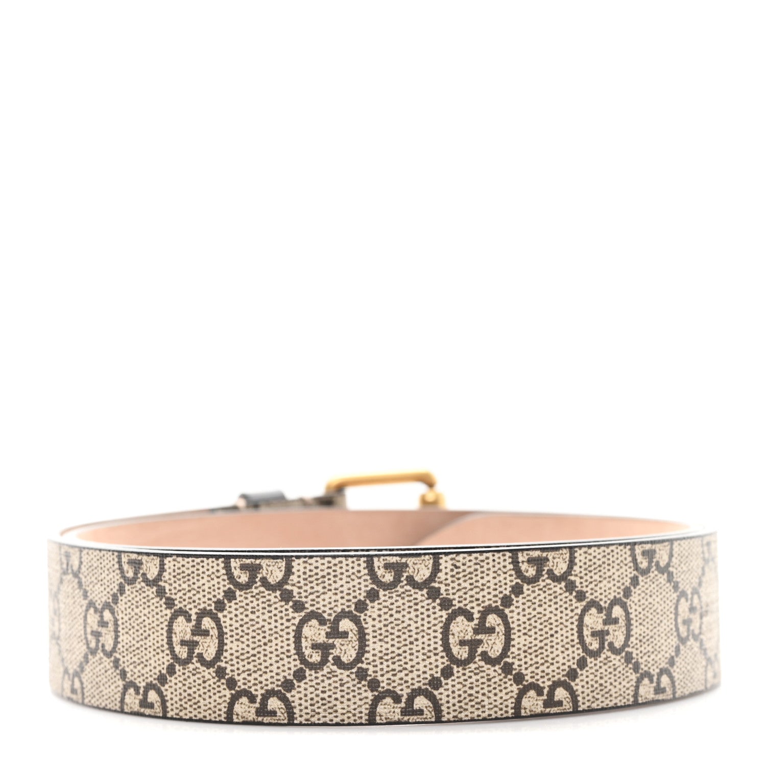 GG Supreme Monogram Selleria Calfskin Kingsnake 35mm Belt 85 34 Beige Ebony Multicolor Cocoa