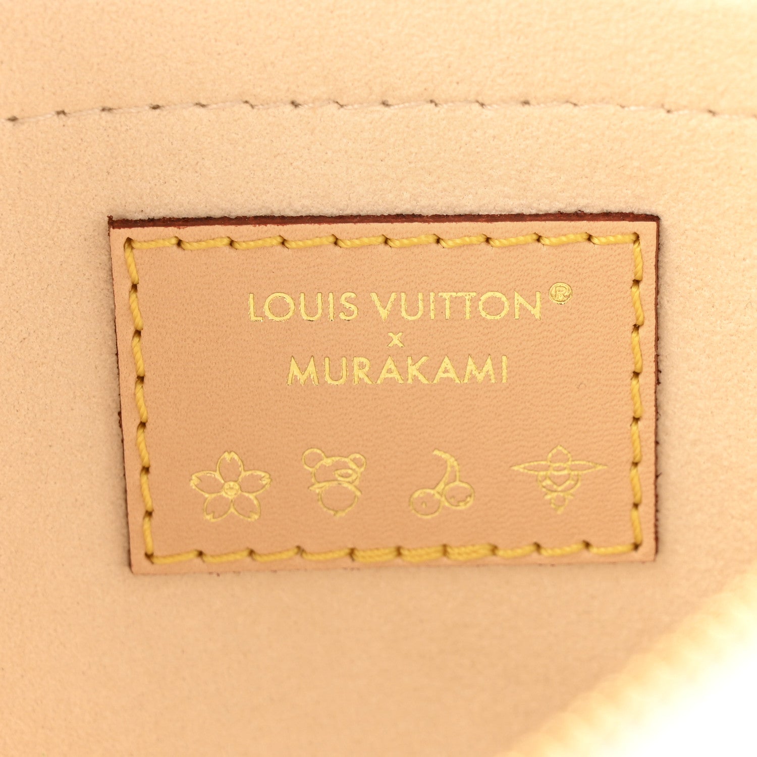 LV X TM Monogram Multicolor Neverfull Pochette White