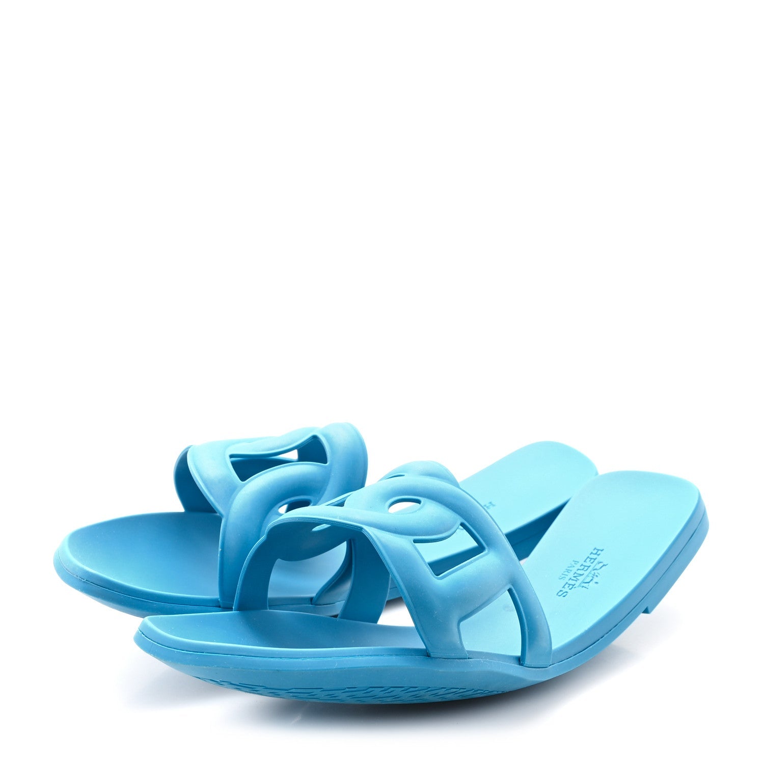 Rubber Aloha Sandals 38 Bleu Vif