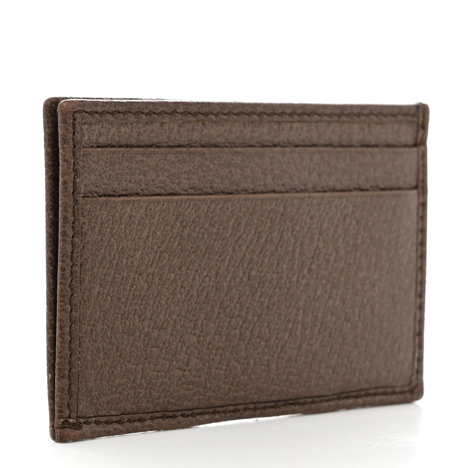 GG Supreme Monogram Ophidia Card Holder Brown