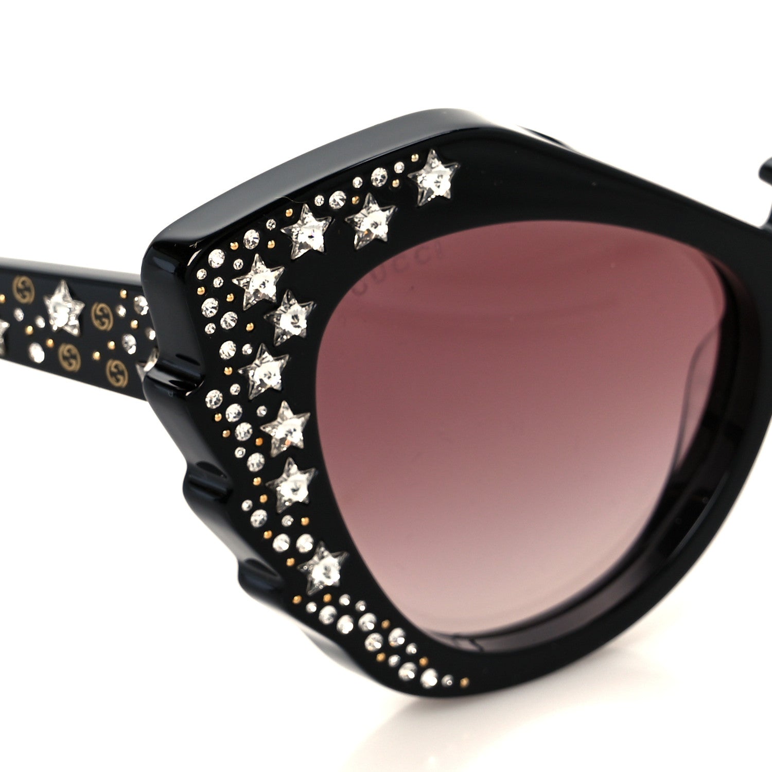 Acetate Crystal Sunglasses GG1095S Black