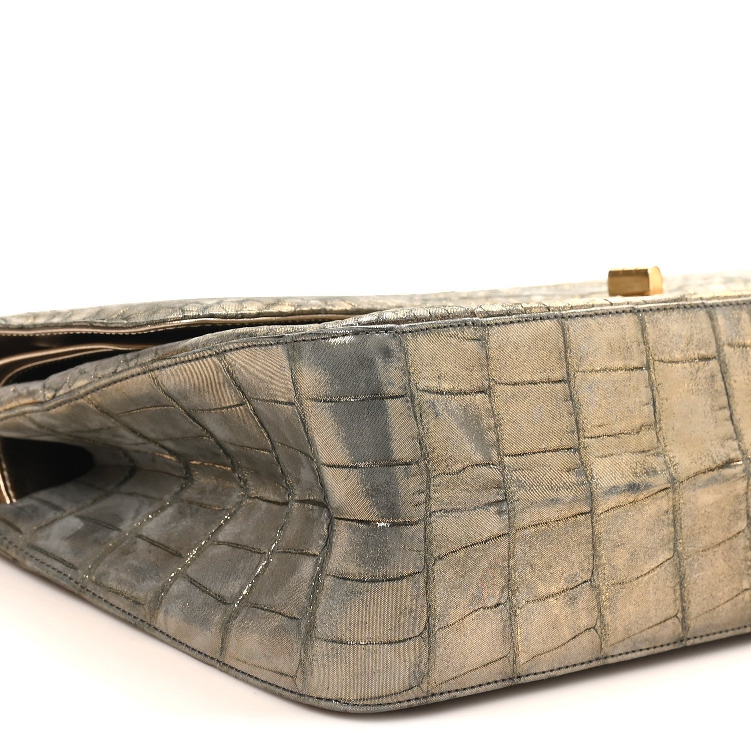Metallic Alligator 2.55 Reissue 226 Flap Blue Gold