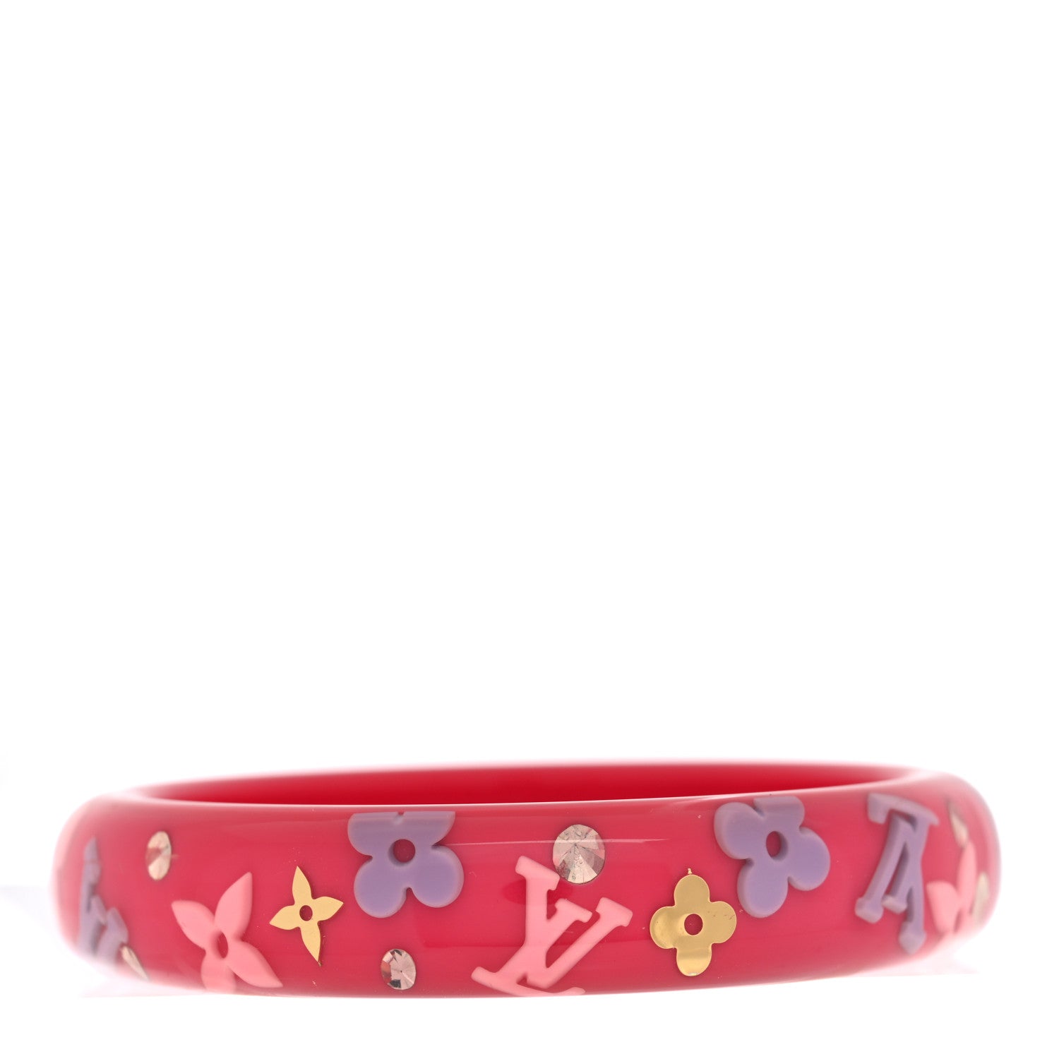 Resin Swarovski Large Inclusion Bracelet GM Rose Pop
