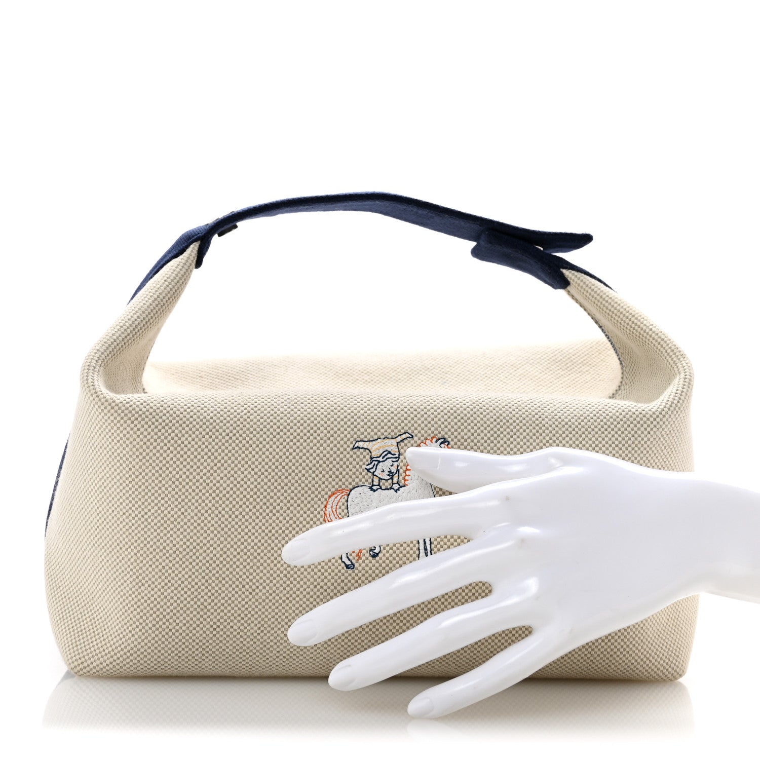 Canvas Large Bride-A-Brac Cabriole Case Gris Perle