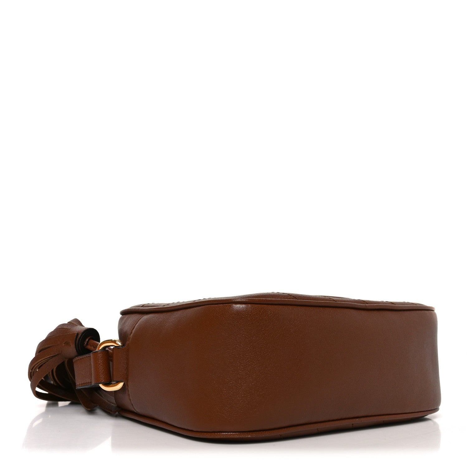 Sakai Be Green Calfskin Diagonal Stitched Small Blondie Shoulder Bag Cuir