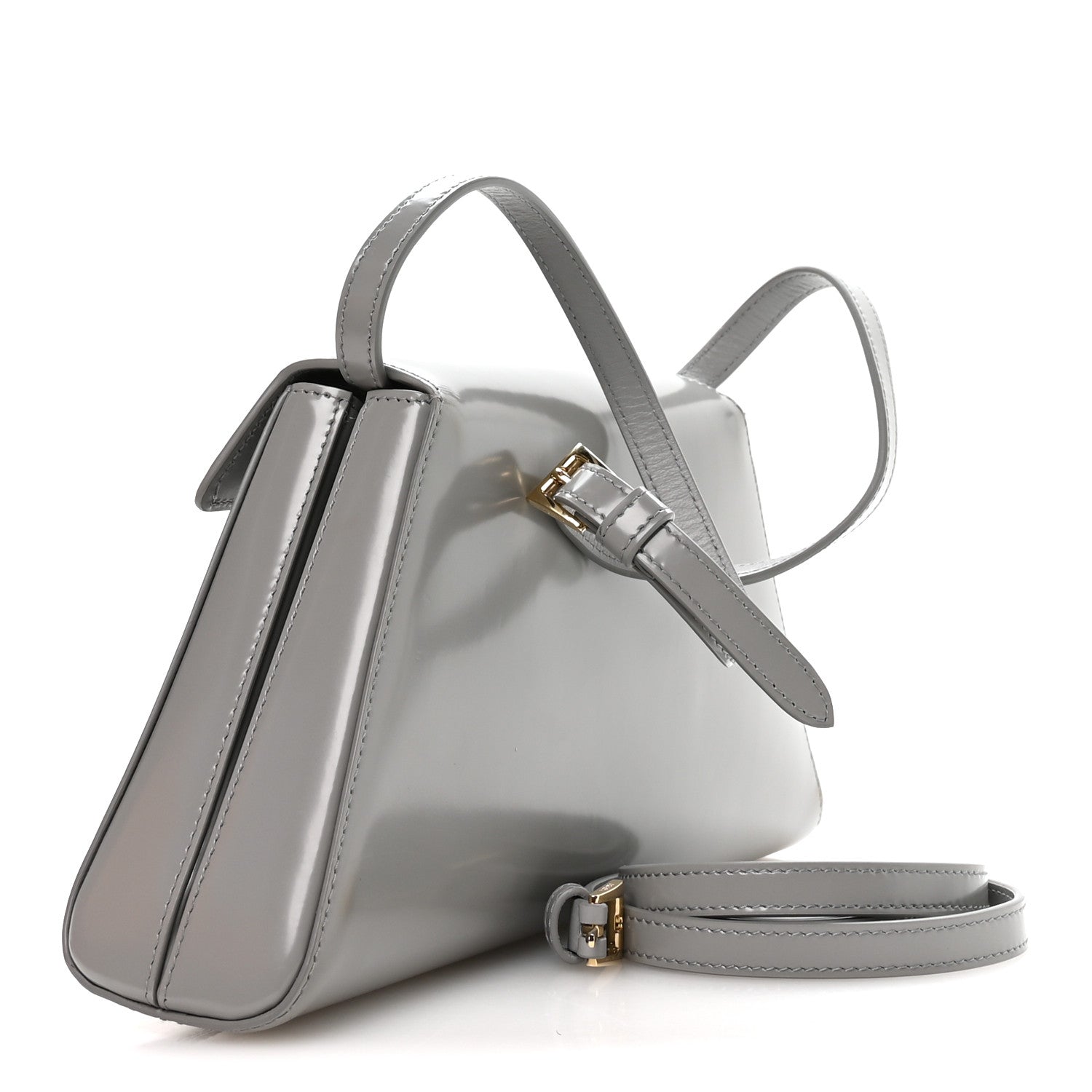 Spazzolato Flap Shoulder Bag Nube